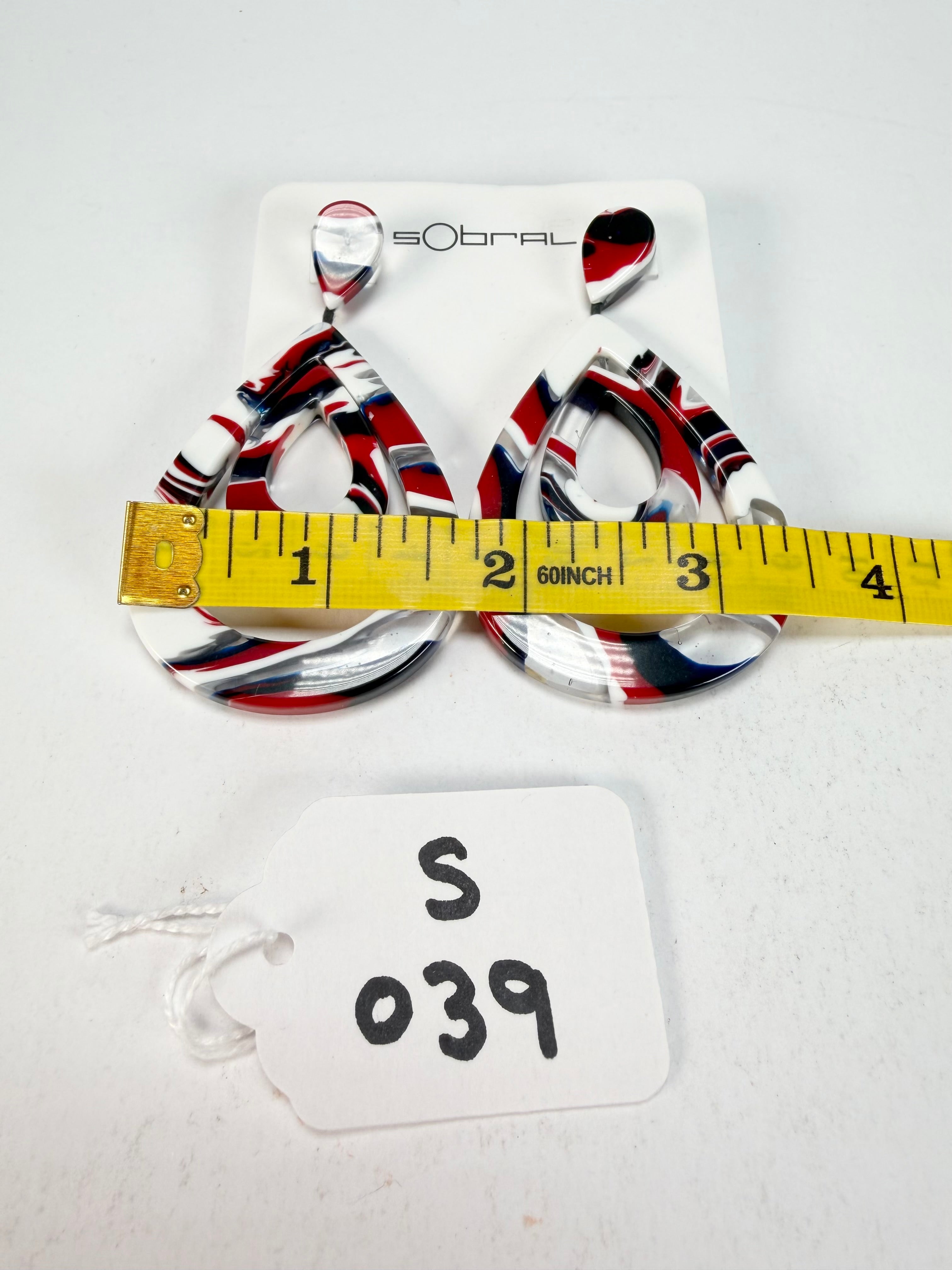 Sobral - Marianne "Sueli" Resin Earrings ( 005365 )