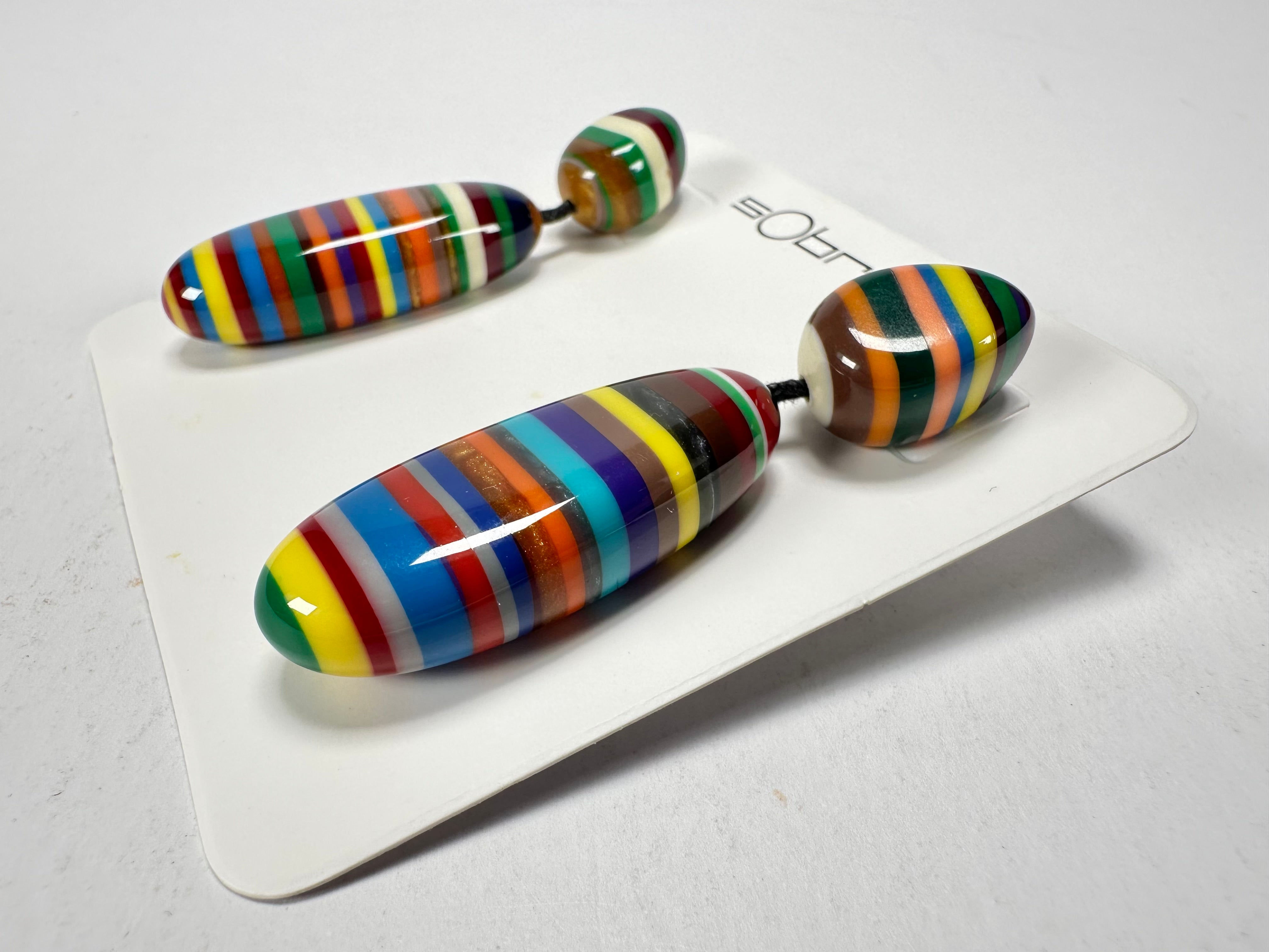 Sobral - Pop Art "Caillou" Resin Earrings ( 005427 )