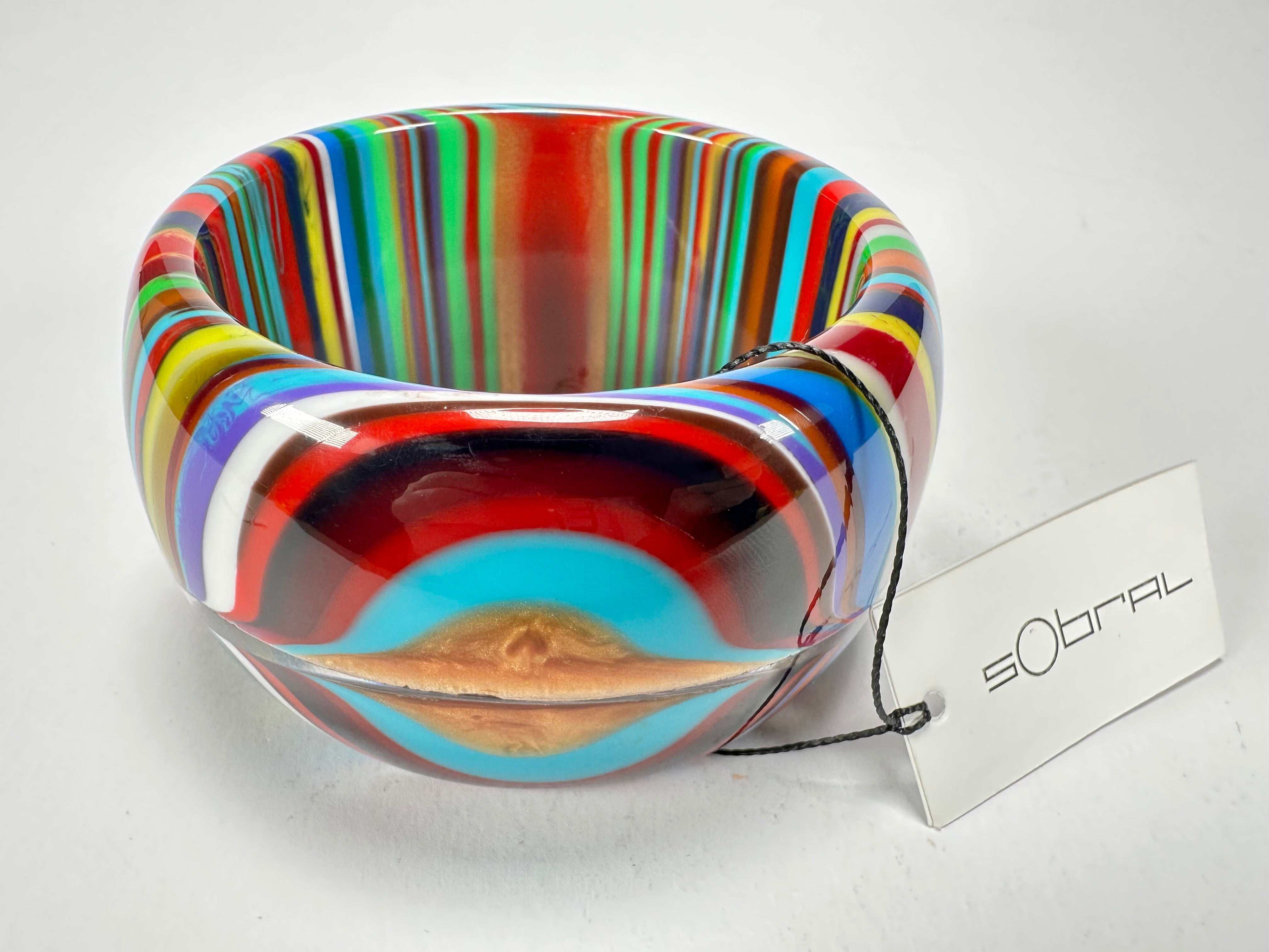 Sobral - Pop Art "PB 50" Solid Resin Bangle ( 000932 )