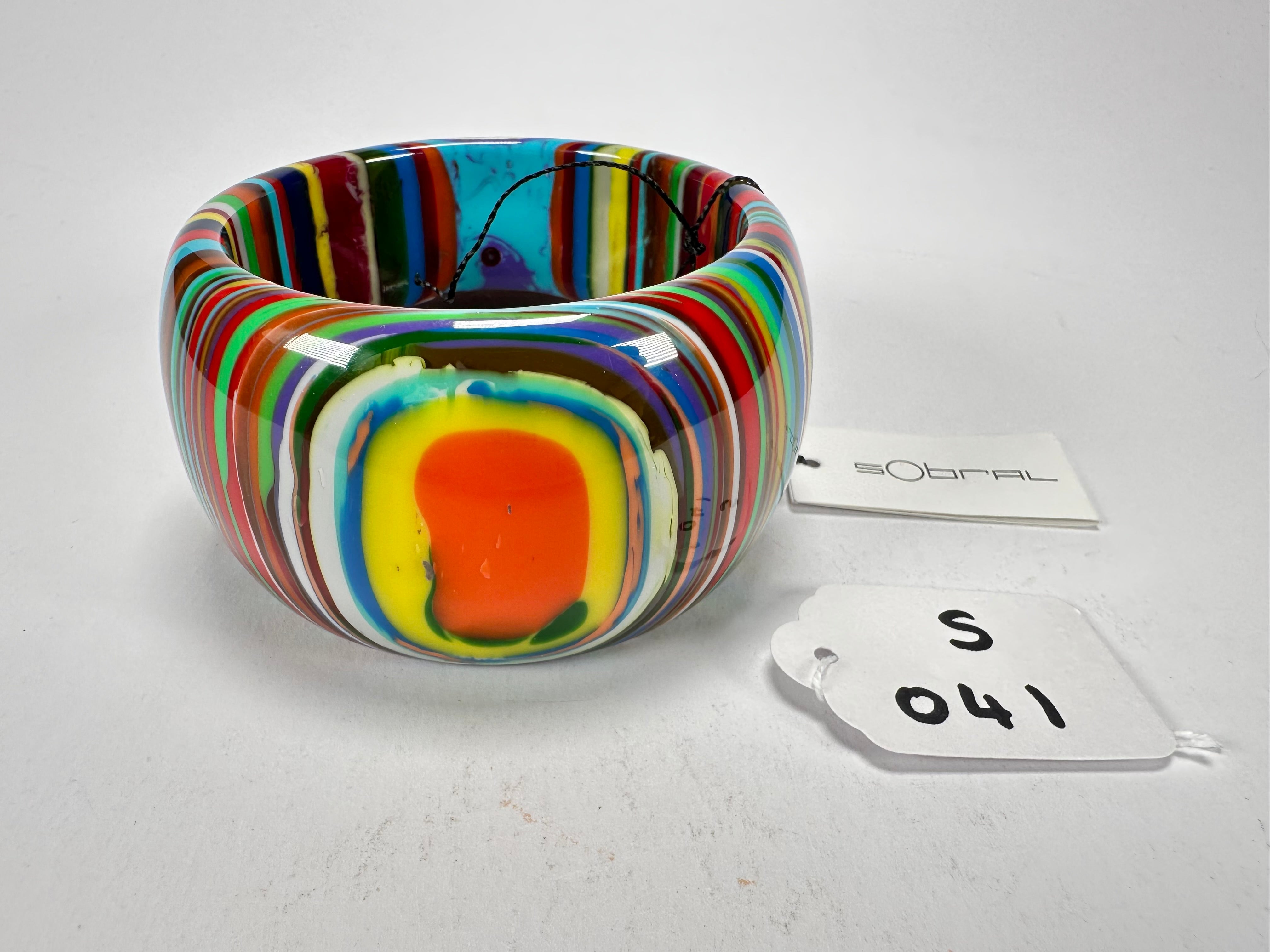 Sobral - Pop Art "PB 50" Solid Resin Bangle ( 000932 )