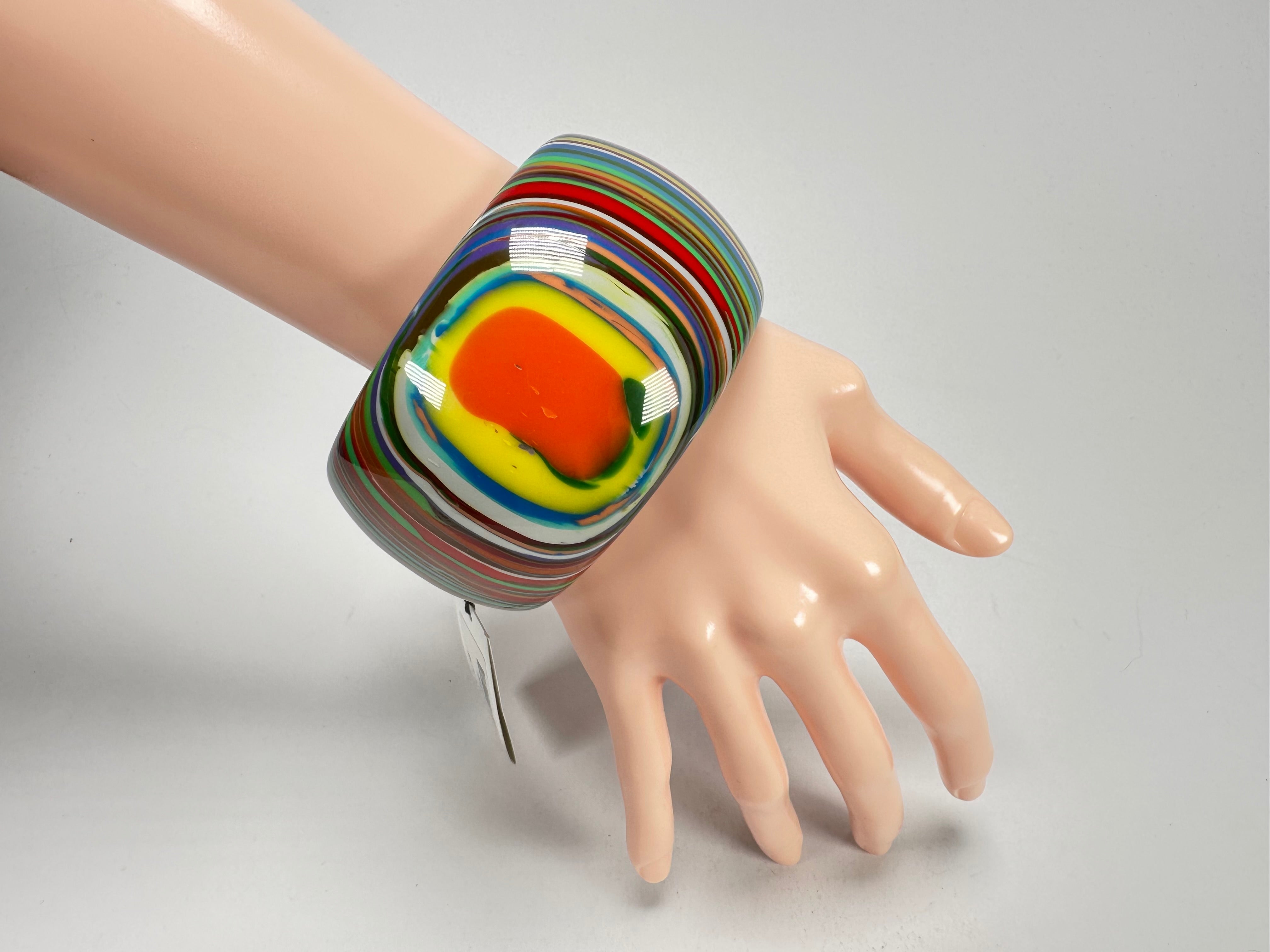Sobral - Pop Art "PB 50" Solid Resin Bangle ( 000932 )