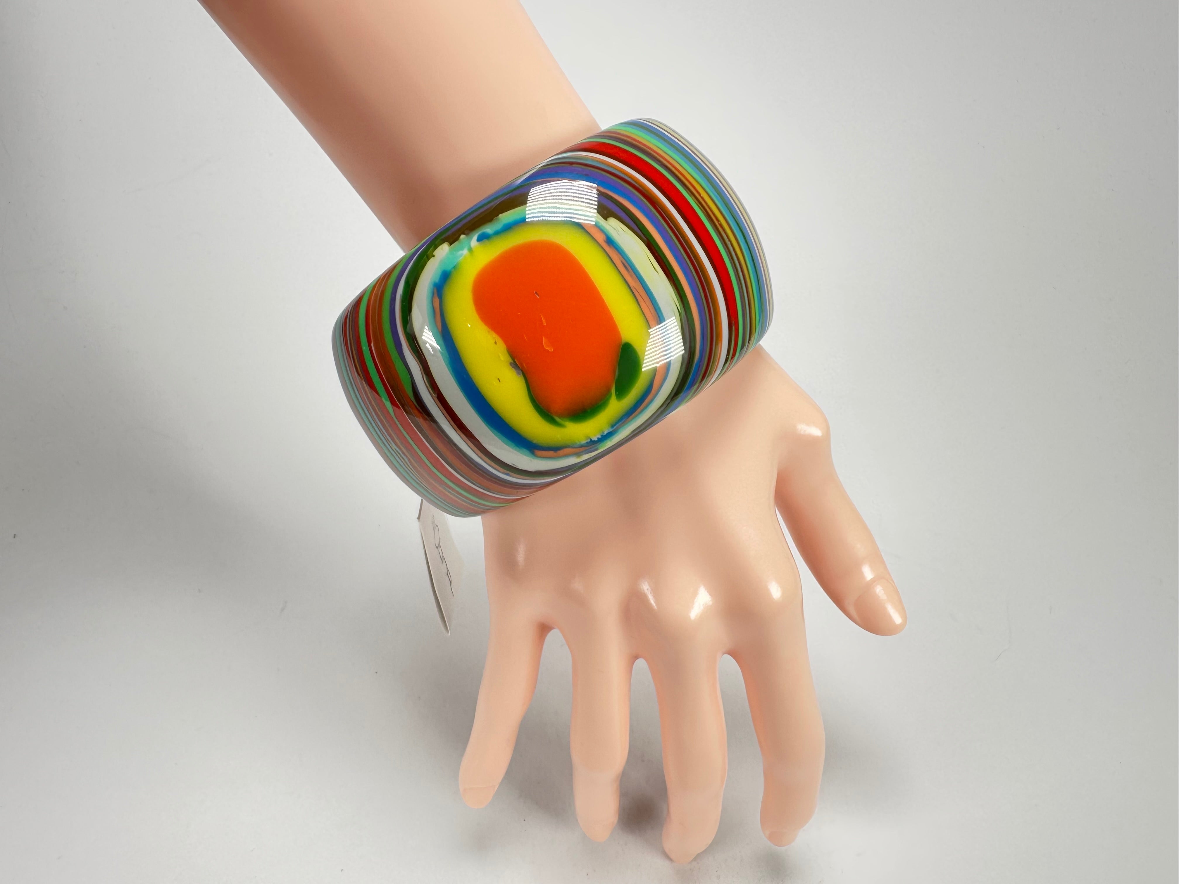 Sobral - Pop Art "PB 50" Solid Resin Bangle ( 000932 )