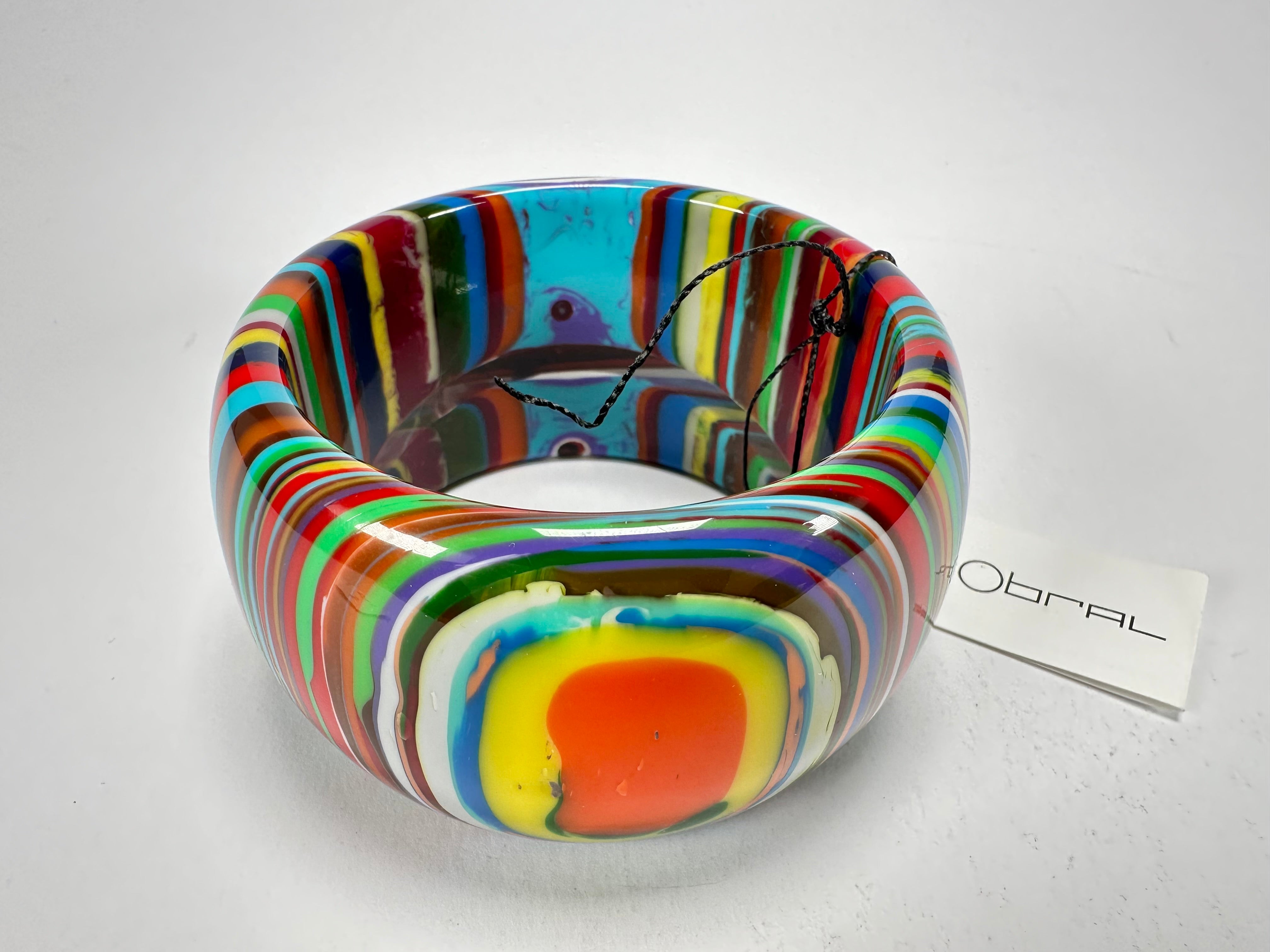 Sobral - Pop Art "PB 50" Solid Resin Bangle ( 000932 )