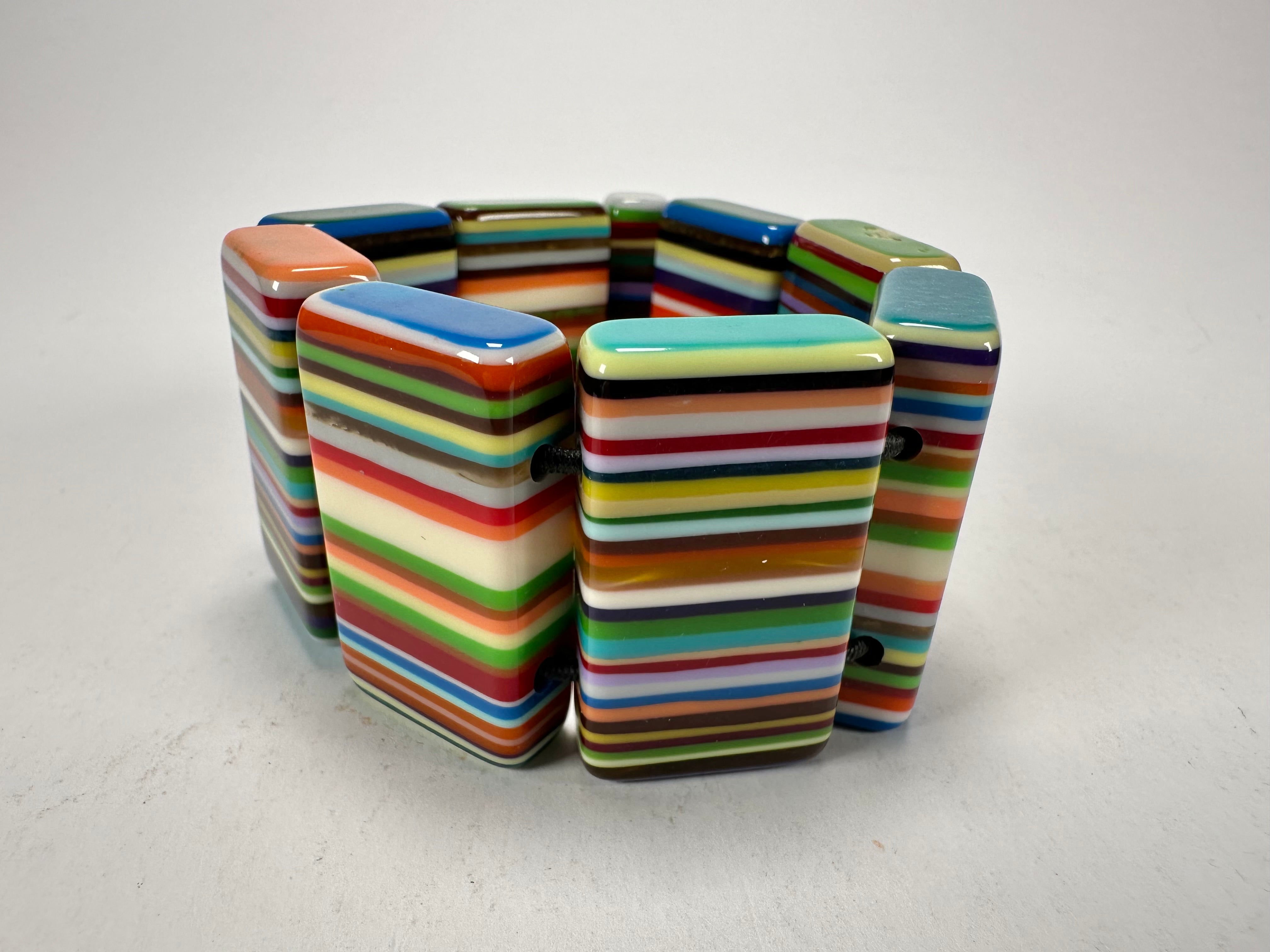 Sobral - Pop Art "8 pçs 1/2" Elasticated Resin Bracelet ( 000376 )