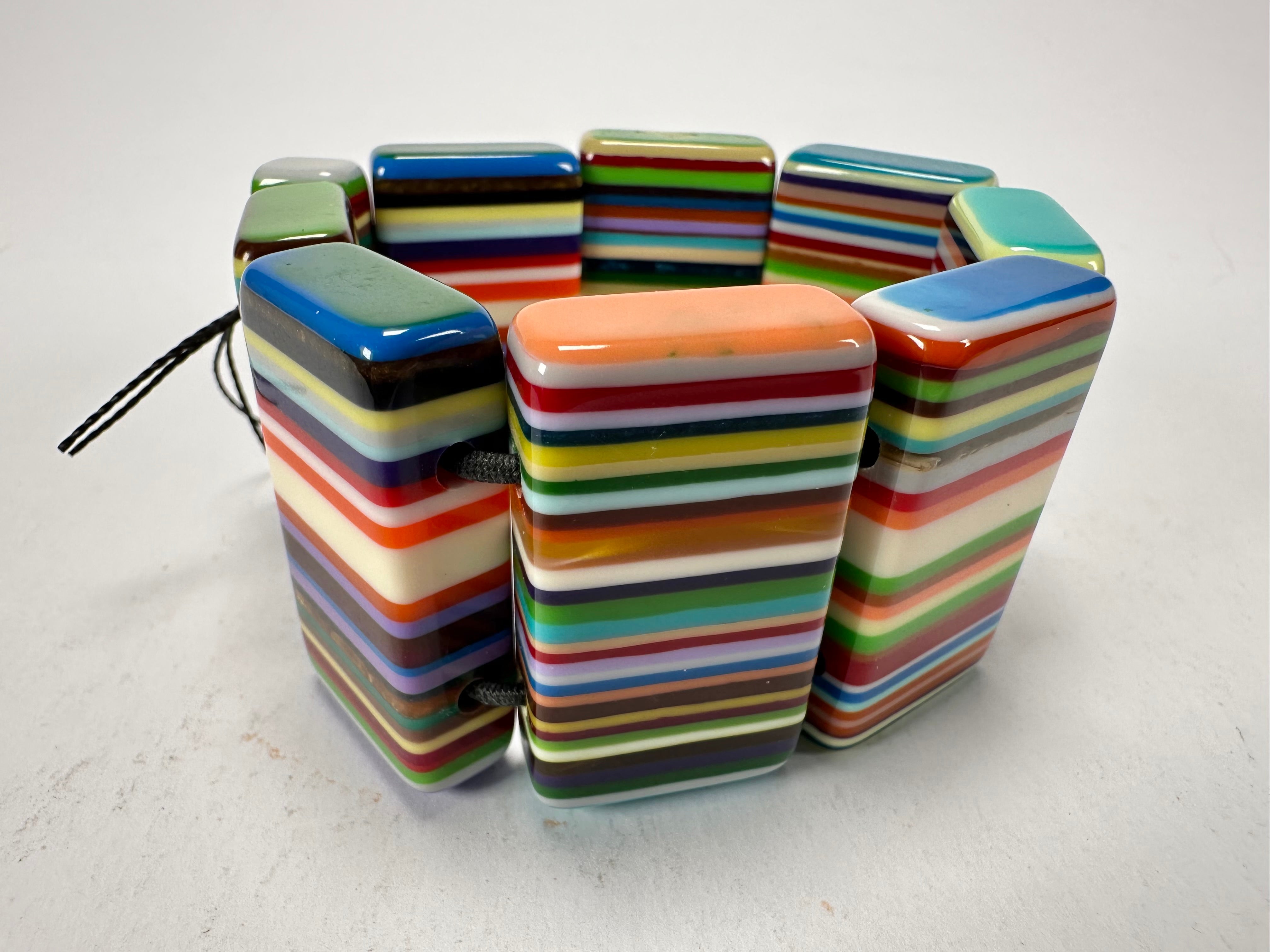 Sobral - Pop Art "8 pçs 1/2" Elasticated Resin Bracelet ( 000376 )
