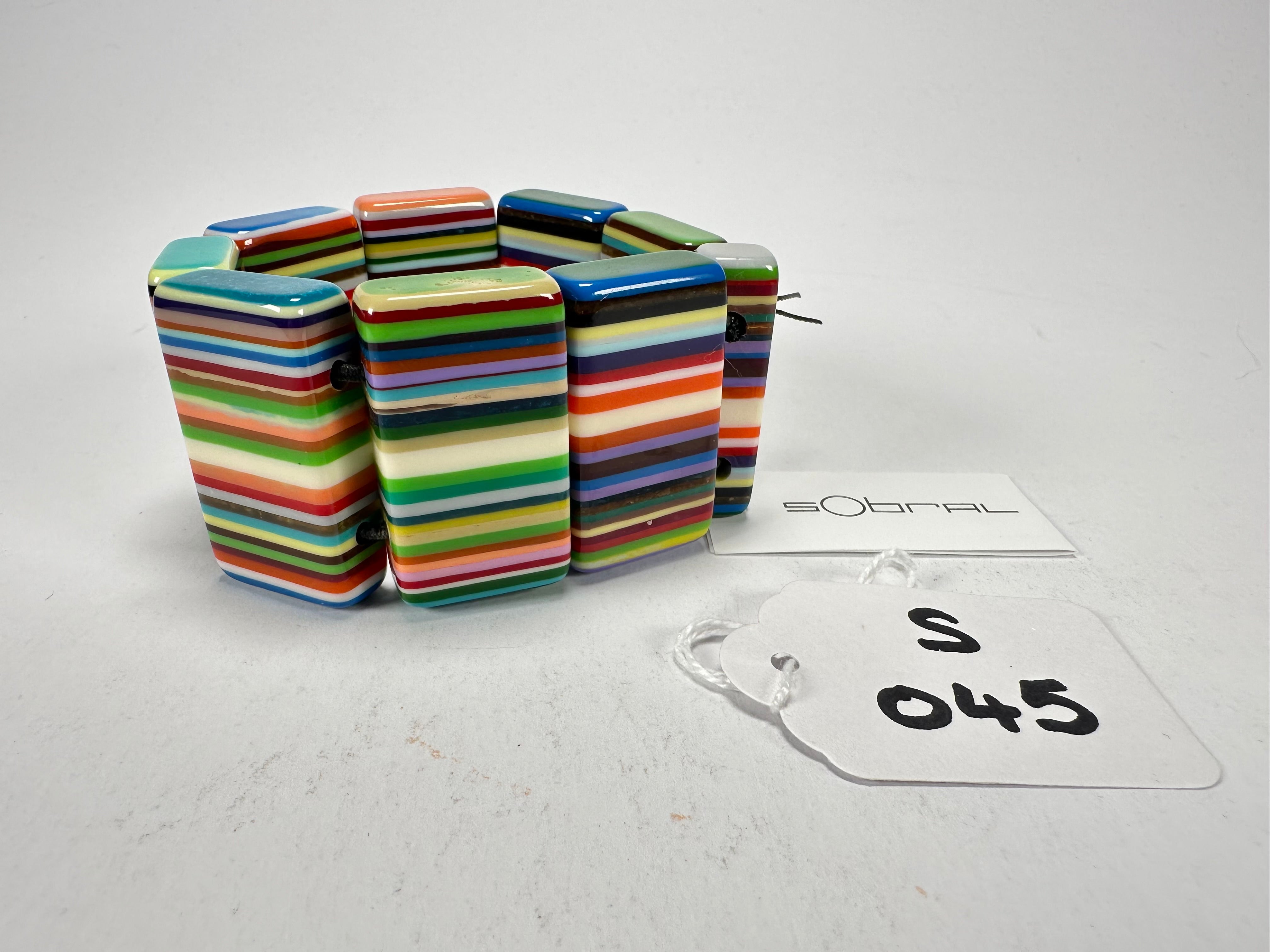 Sobral - Pop Art "8 pçs 1/2" Elasticated Resin Bracelet ( 000376 )