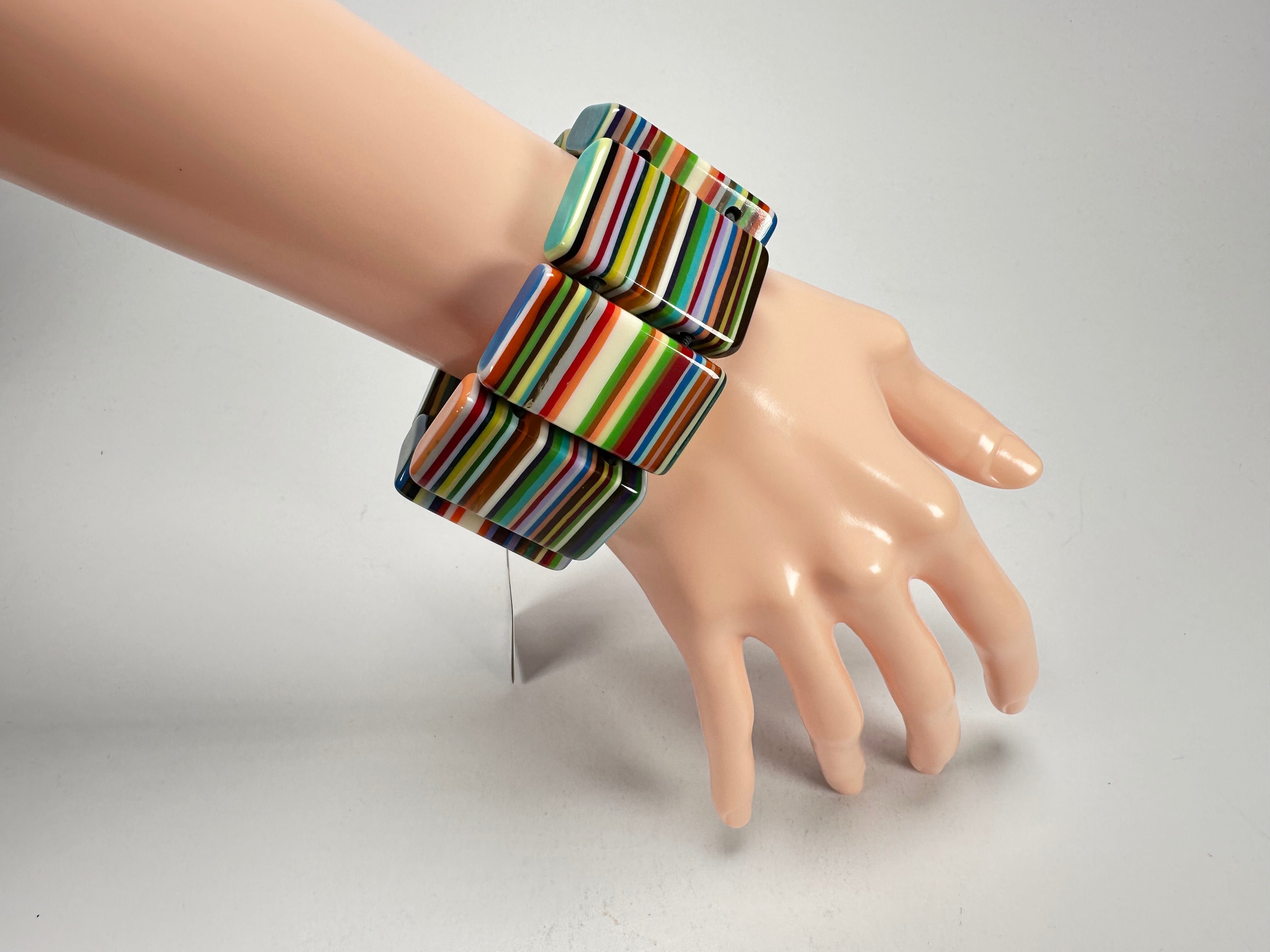 Sobral - Pop Art "8 pçs 1/2" Elasticated Resin Bracelet ( 000376 )