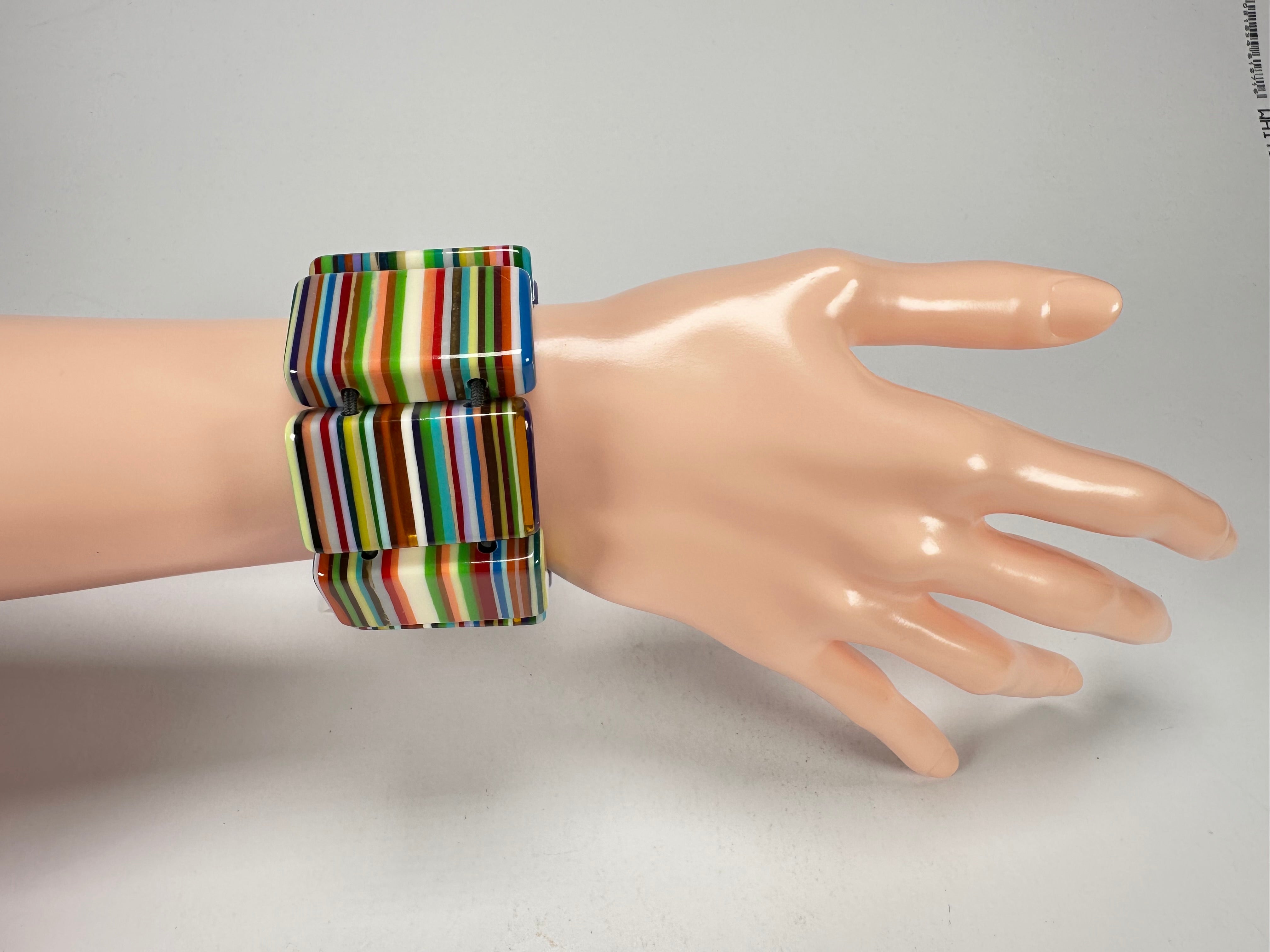 Sobral - Pop Art "8 pçs 1/2" Elasticated Resin Bracelet ( 000376 )