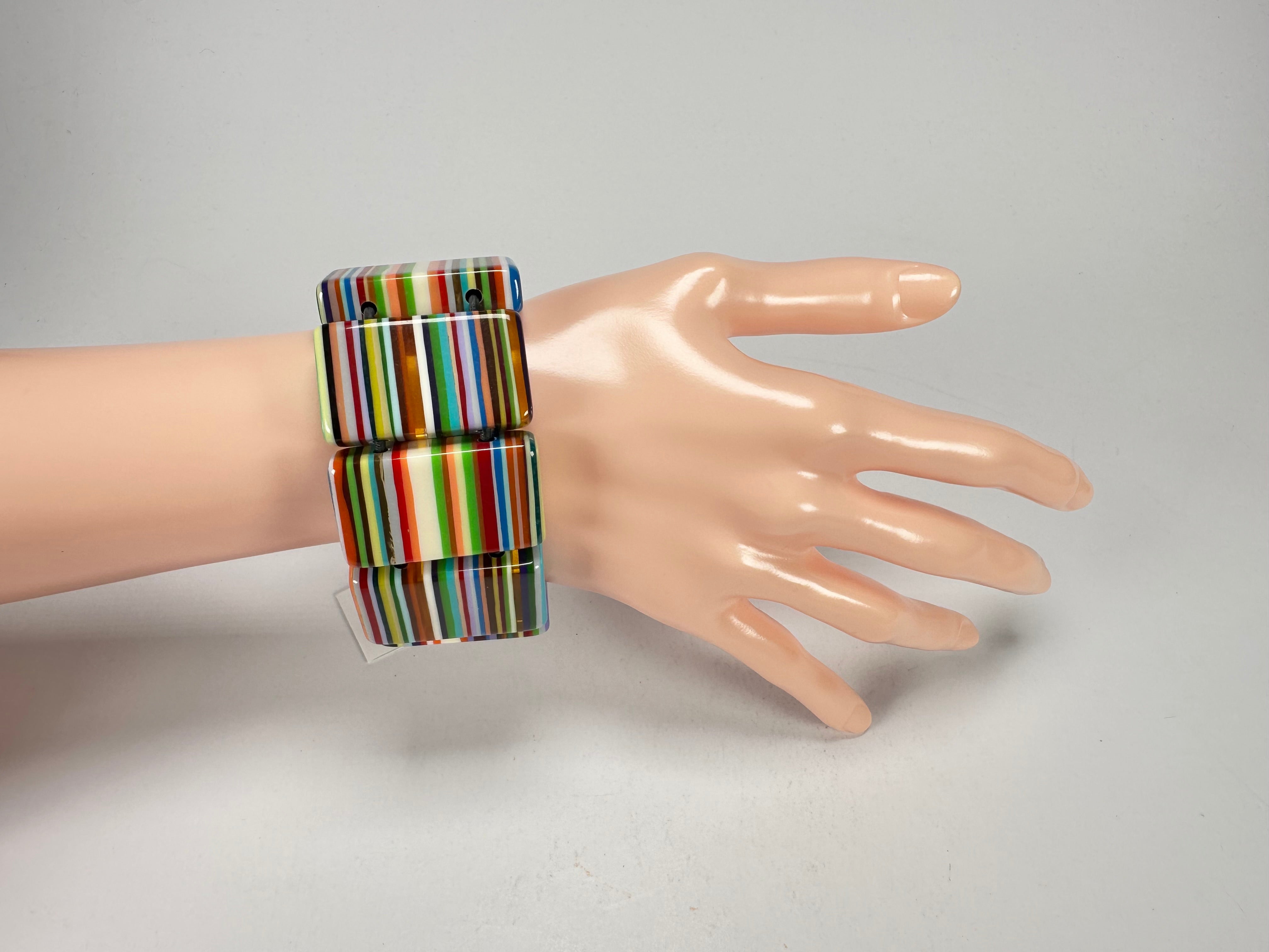 Sobral - Pop Art "8 pçs 1/2" Elasticated Resin Bracelet ( 000376 )