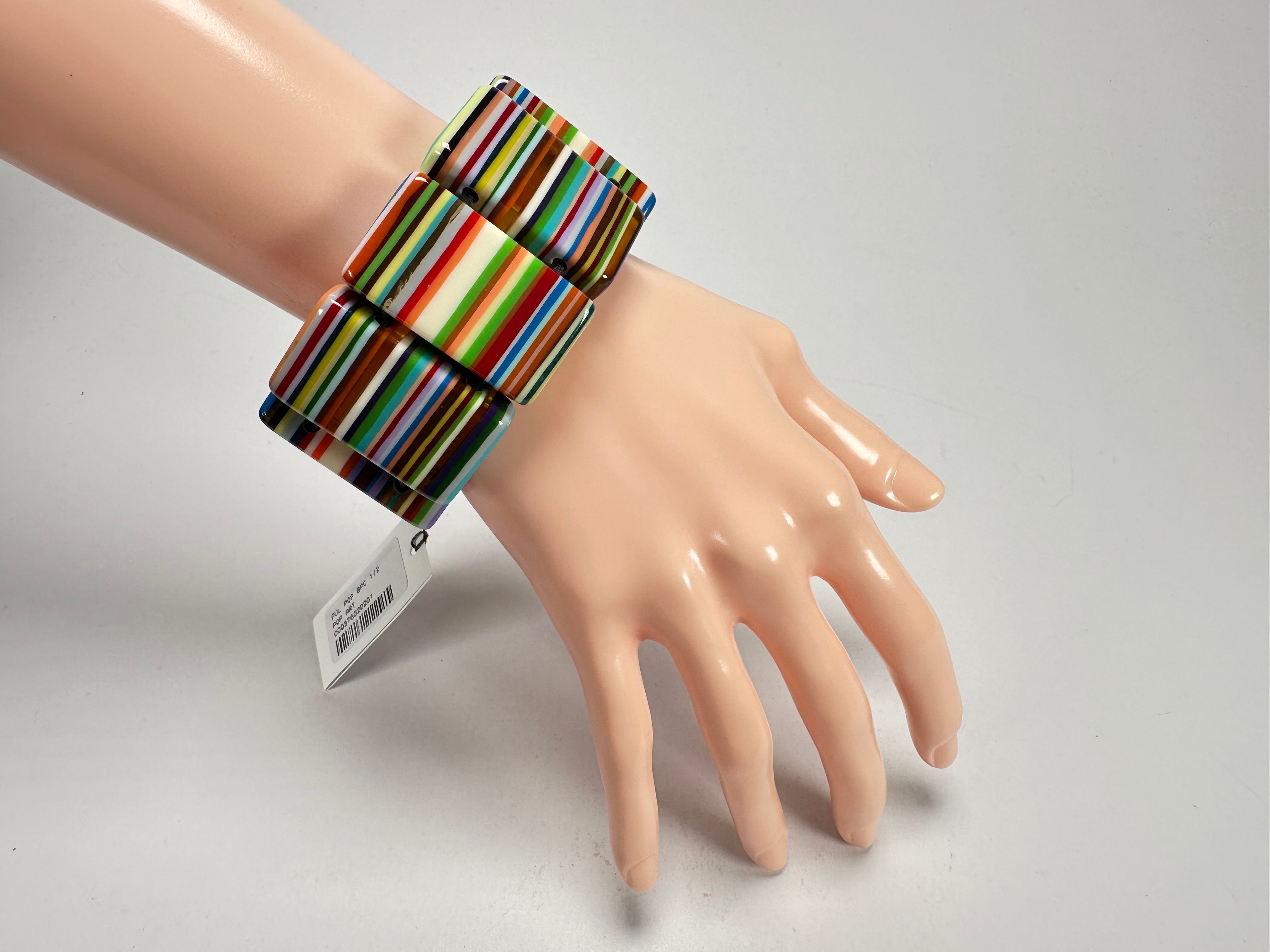 Sobral - Pop Art "8 pçs 1/2" Elasticated Resin Bracelet ( 000376 )