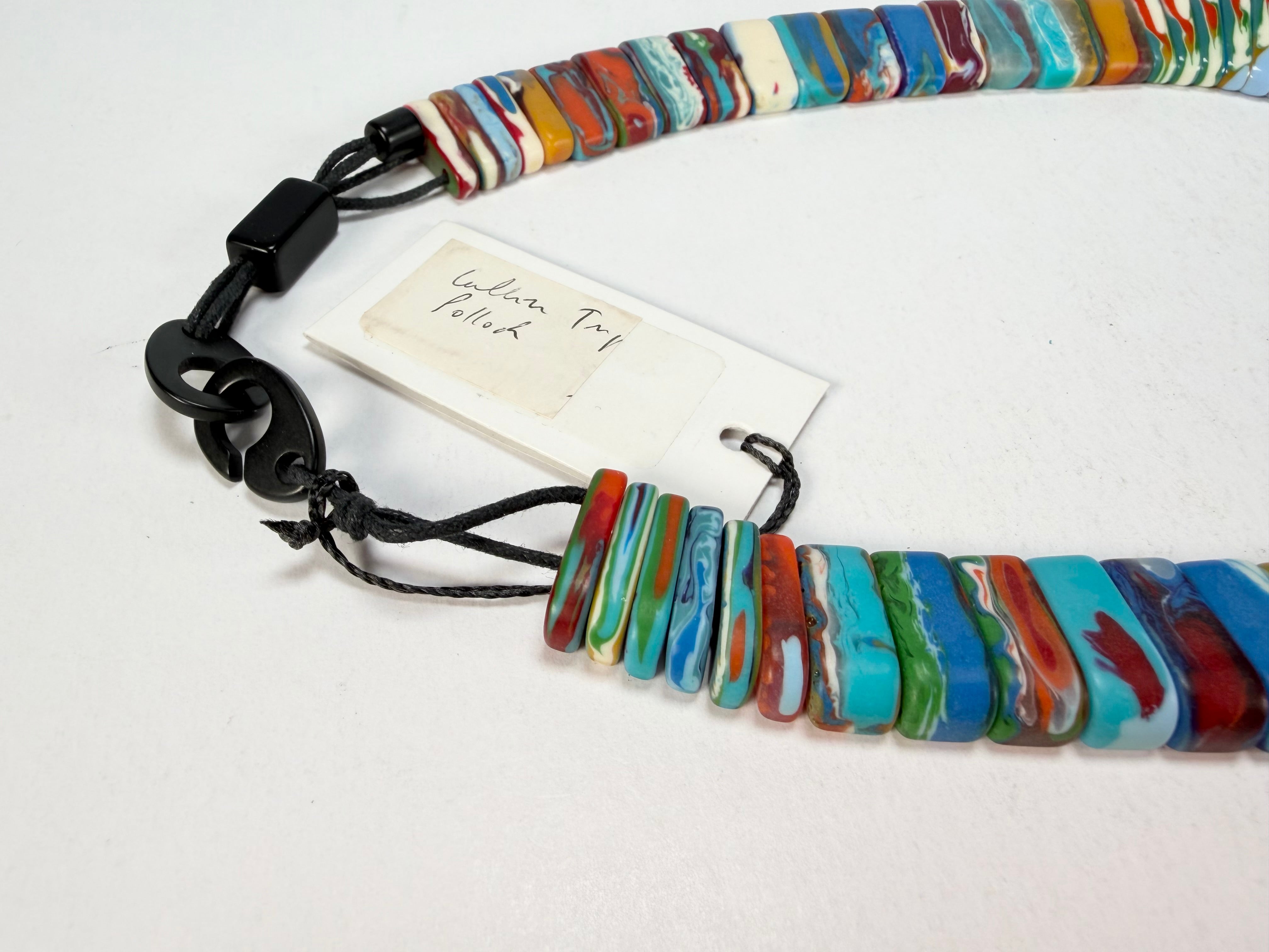 Sobral - Multi-Colour "Tupi" Pollock Resin Necklace ( 004853 )