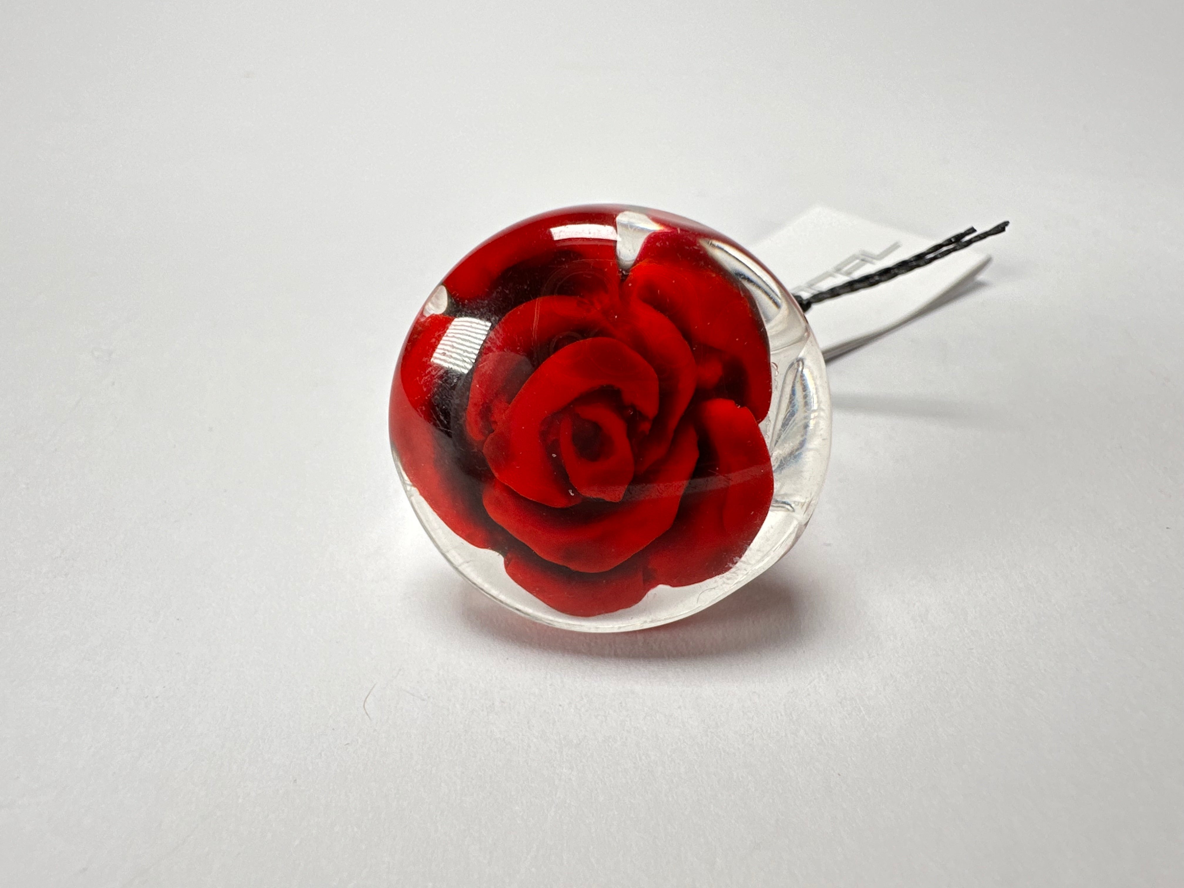 Sobral - Roses "Dukat" Resin Ring ( 004562 ) - Size UK U / US 10.5