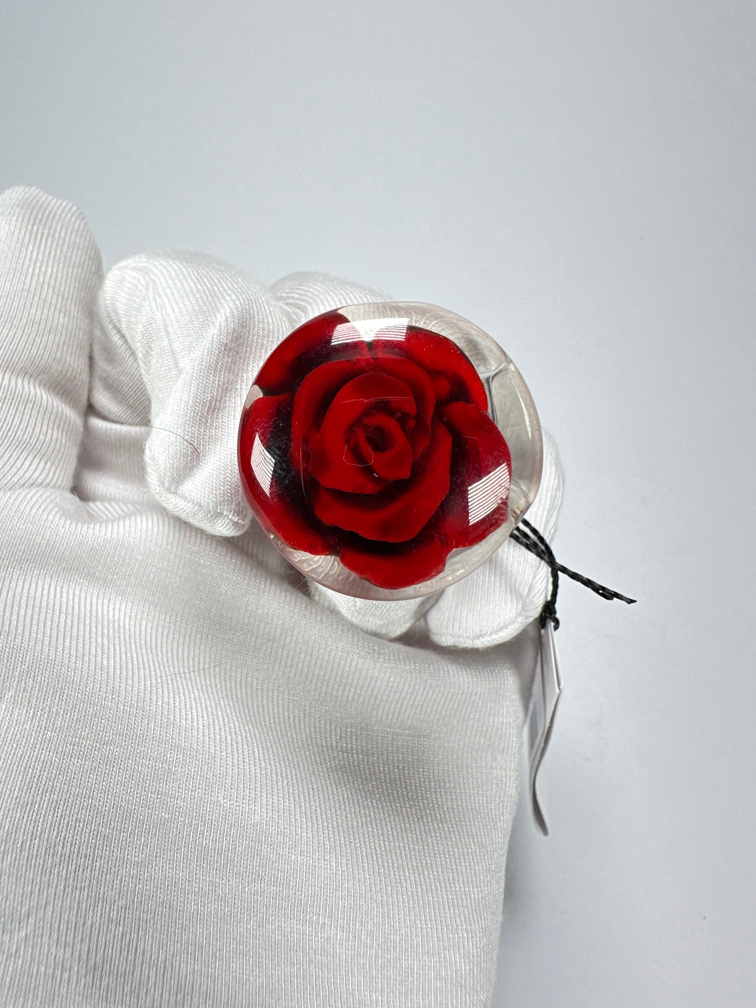 Sobral - Roses "Dukat" Resin Ring ( 004562 ) - Size UK U / US 10.5