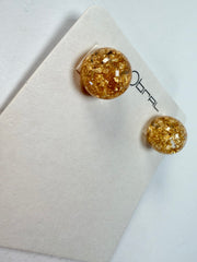 Sobral - Metalique "Eolia" Resin Earrings ( 002835 )