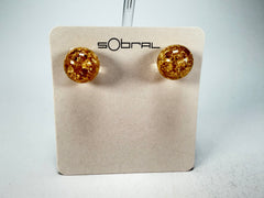 Sobral - Metalique "Eolia" Resin Earrings ( 002835 )