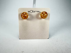 Sobral - Metalique "Eolia" Resin Earrings ( 002835 )