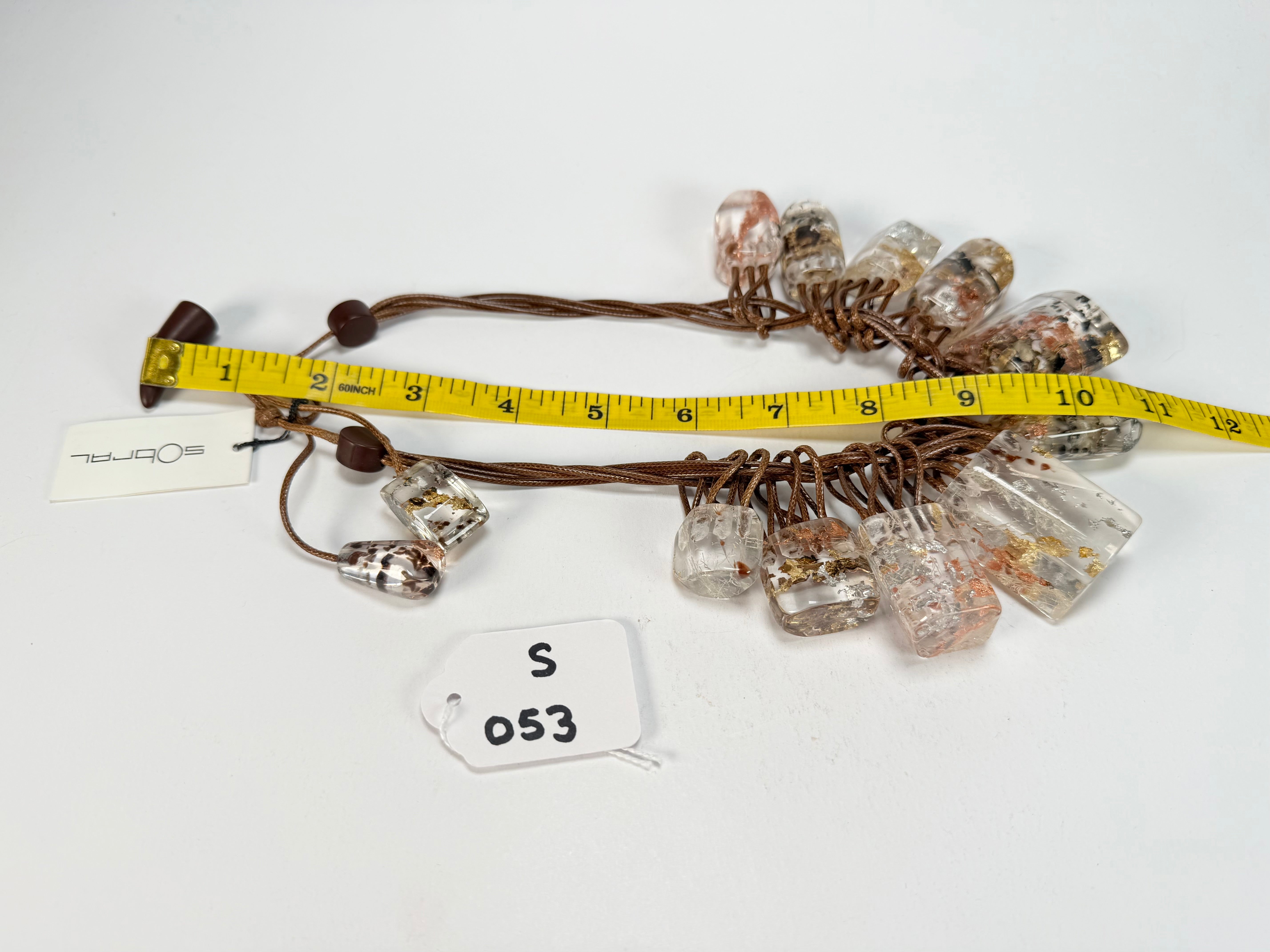 Sobral - Minas Gerais "Diamantina" Resin Necklace ( 005405 )