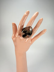 Sobral - Seweed "Poesia Efeito" Resin Ring ( 003597 ) - Size UK S / US 9