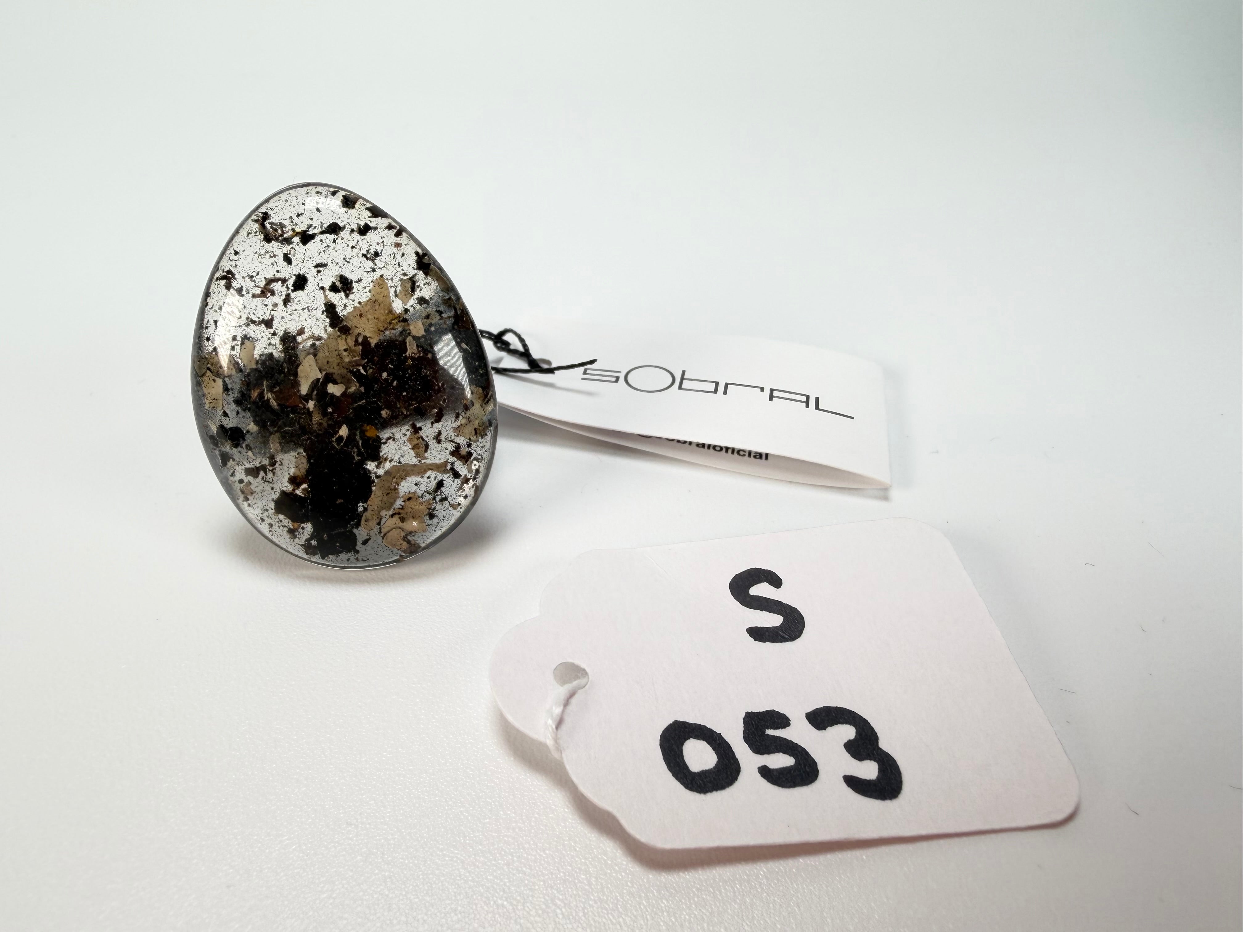 Sobral - Seweed "Poesia Efeito" Resin Ring ( 003597 ) - Size UK S / US 9