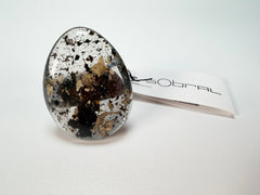 Sobral - Seweed "Poesia Efeito" Resin Ring ( 003597 ) - Size UK S / US 9