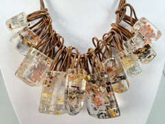 Sobral - Minas Gerais "Diamantina" Resin Necklace ( 005405 )