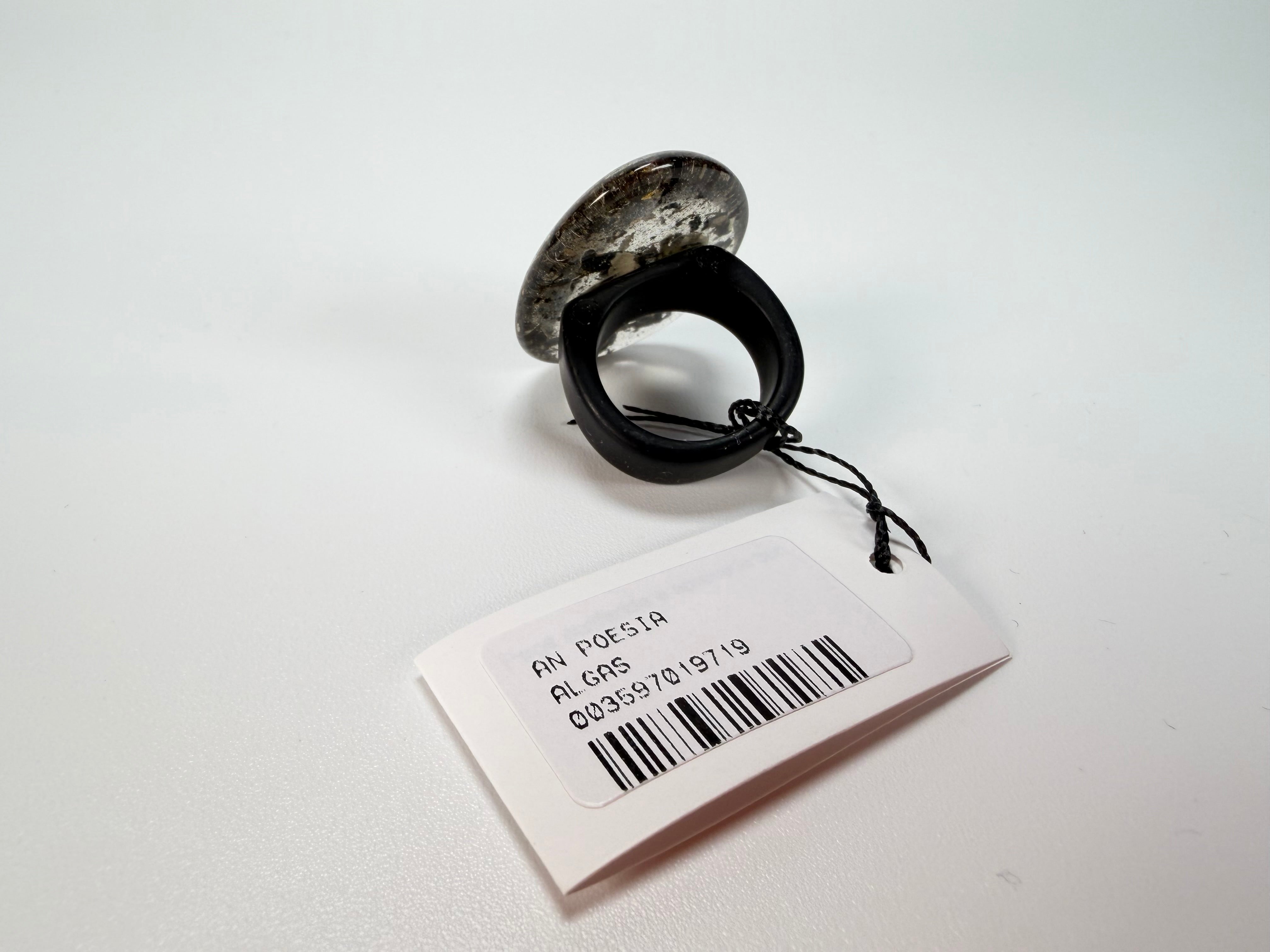 Sobral - Seweed "Poesia Efeito" Resin Ring ( 003597 ) - Size UK S / US 9