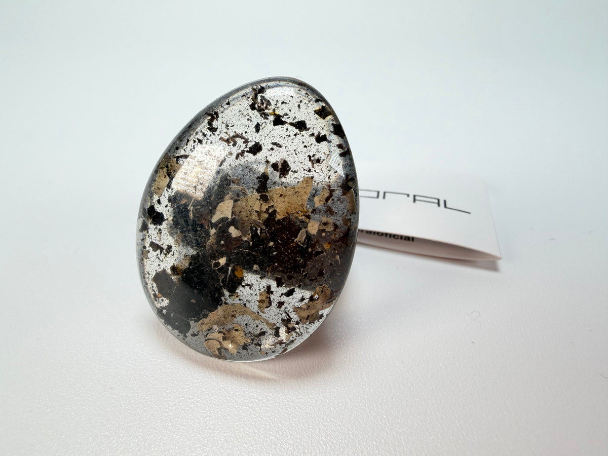 Sobral - Seweed "Poesia Efeito" Resin Ring ( 003597 ) - Size UK S / US 9