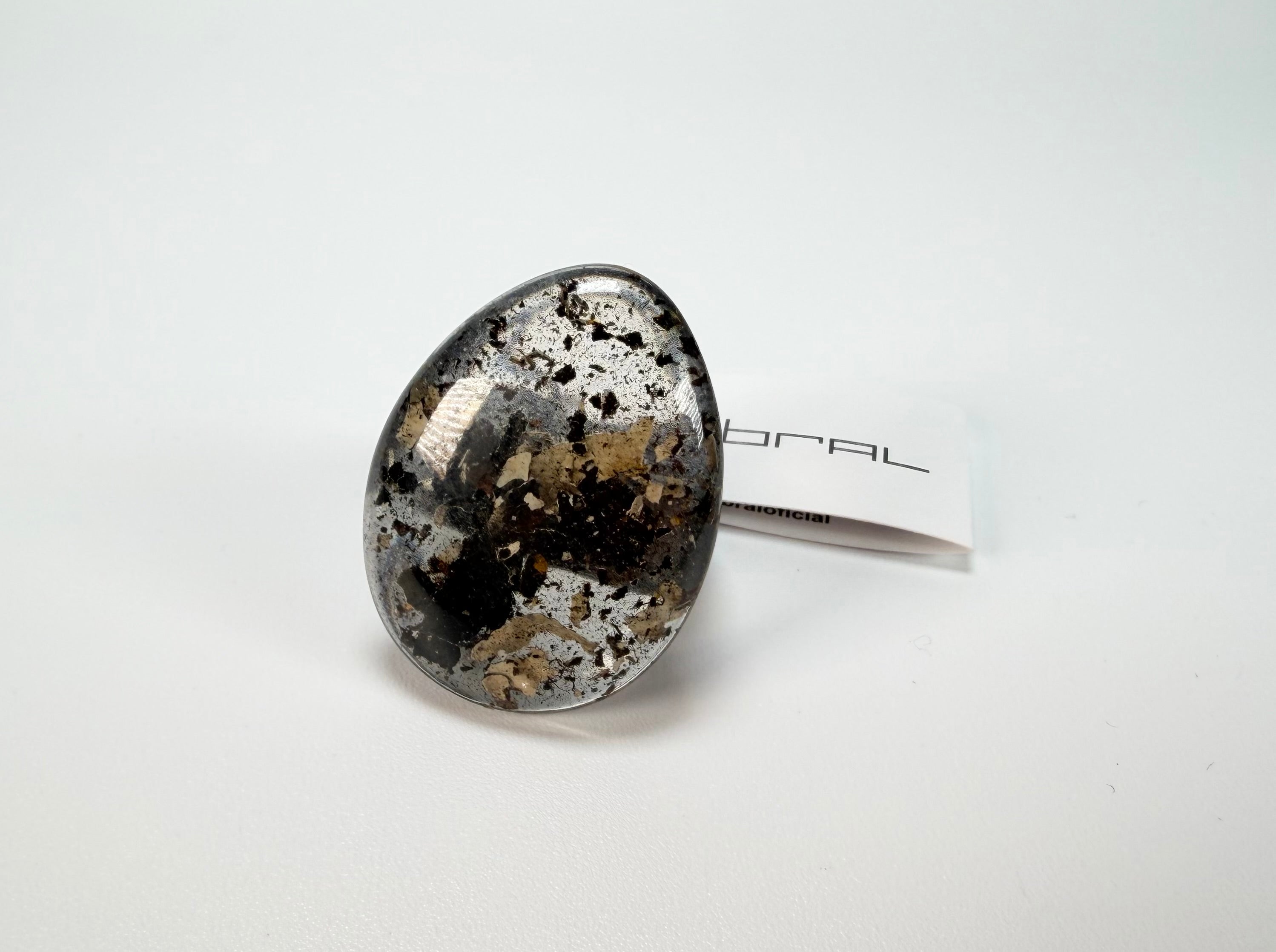 Sobral - Seweed "Poesia Efeito" Resin Ring ( 003597 ) - Size UK S / US 9