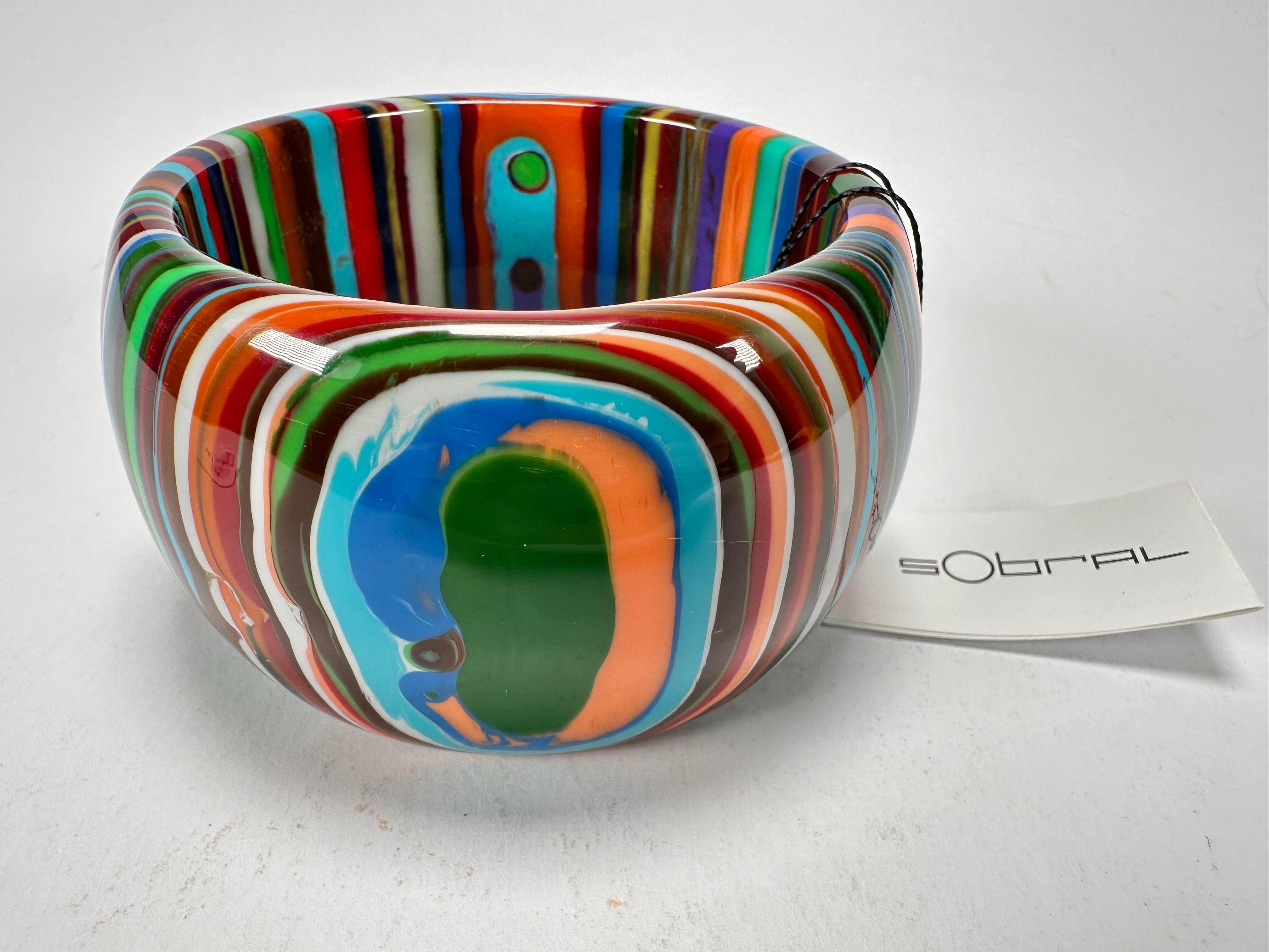 Sobral - Pop Art "PB 50" Solid Resin Bangle ( 000932 )