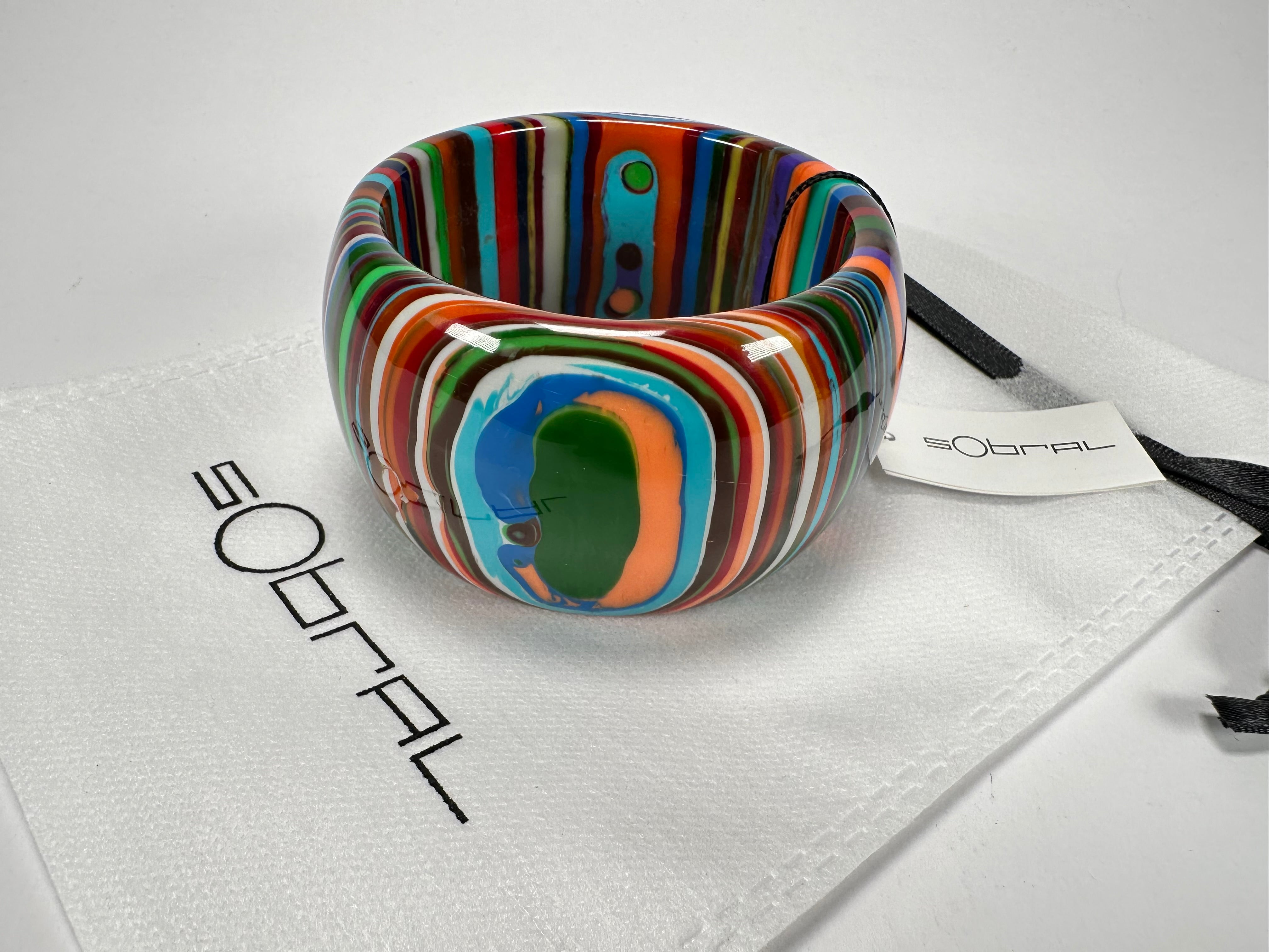 Sobral - Pop Art "PB 50" Solid Resin Bangle ( 000932 )