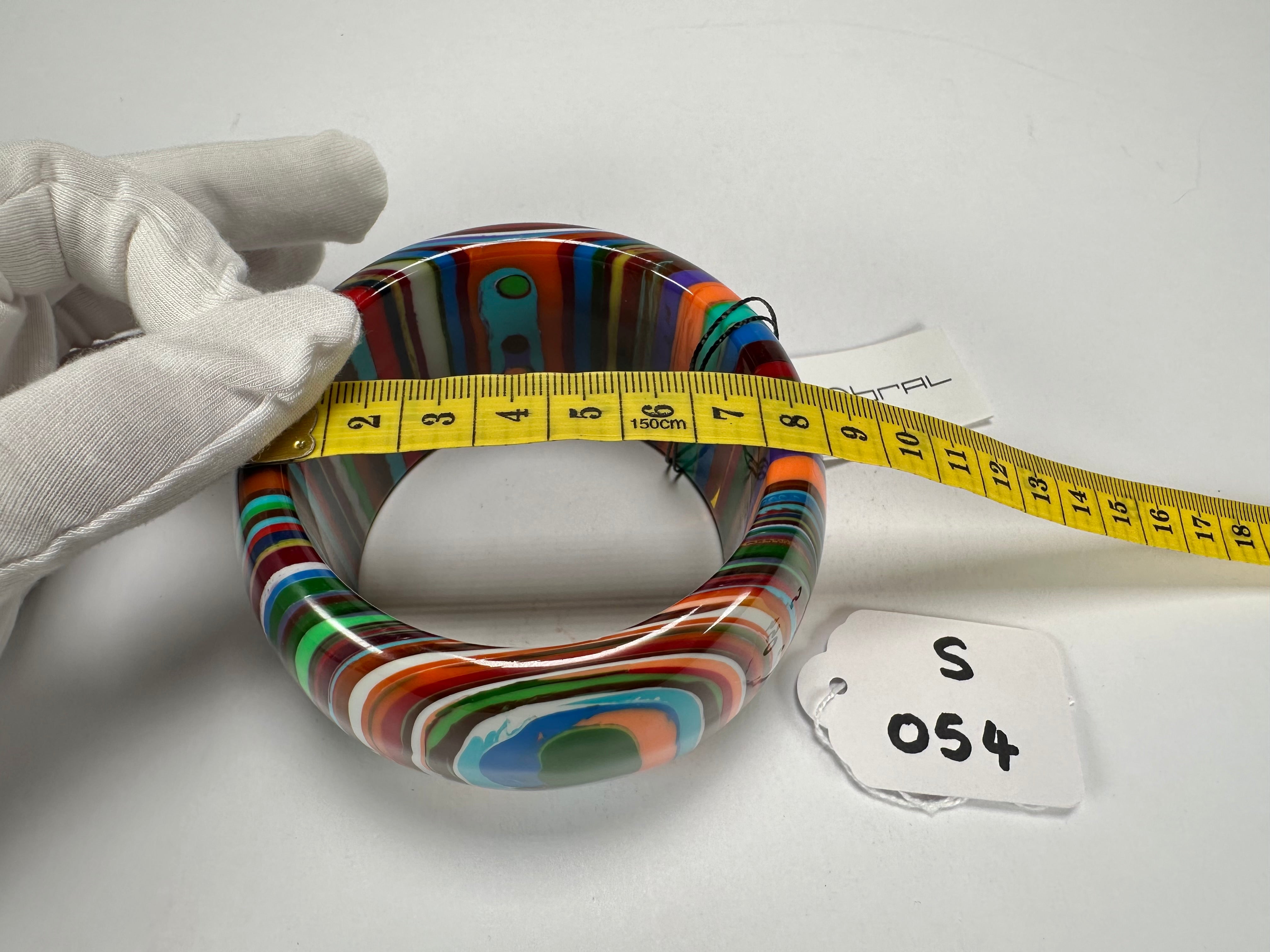 Sobral - Pop Art "PB 50" Solid Resin Bangle ( 000932 )