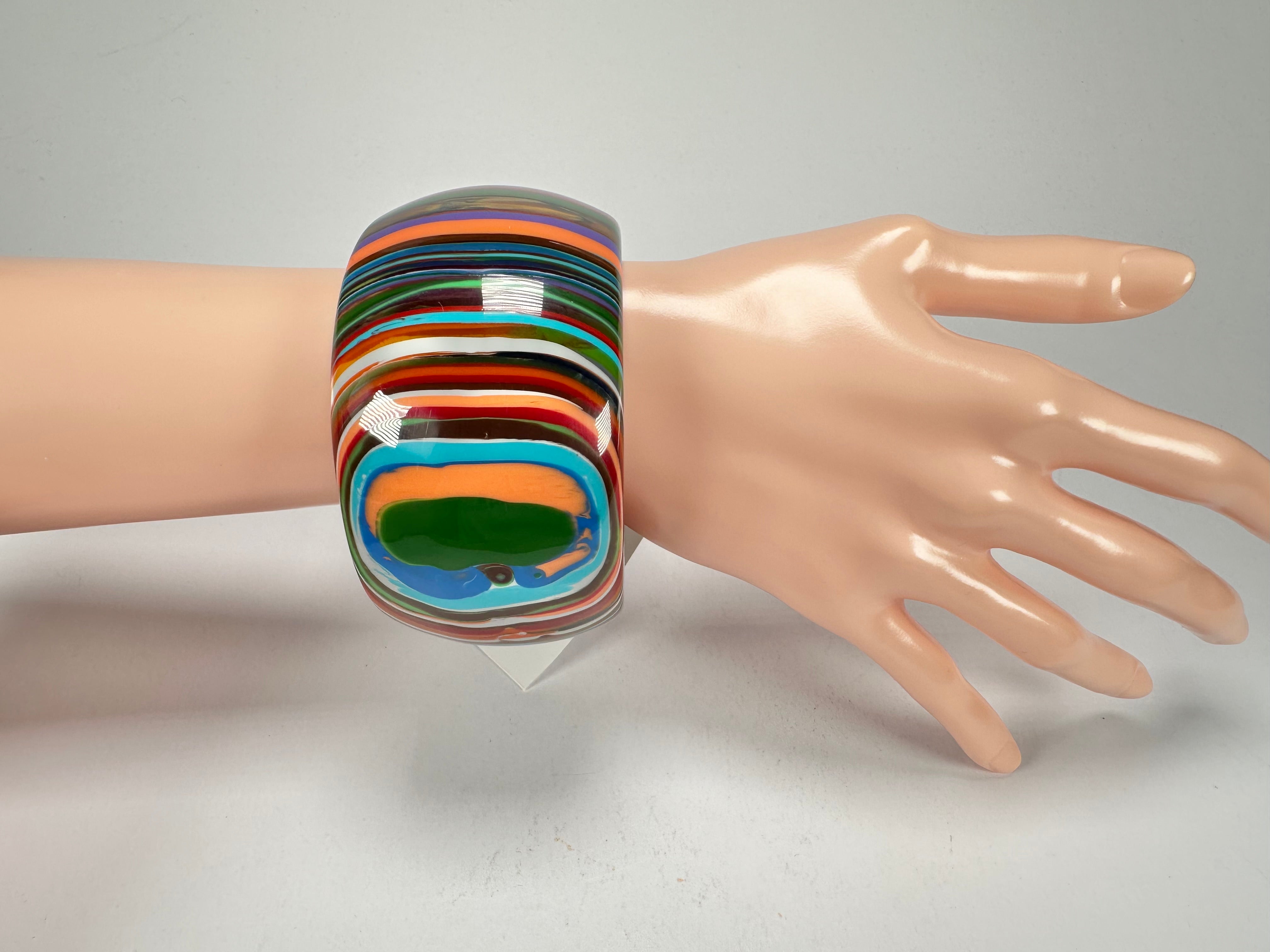 Sobral - Pop Art "PB 50" Solid Resin Bangle ( 000932 )