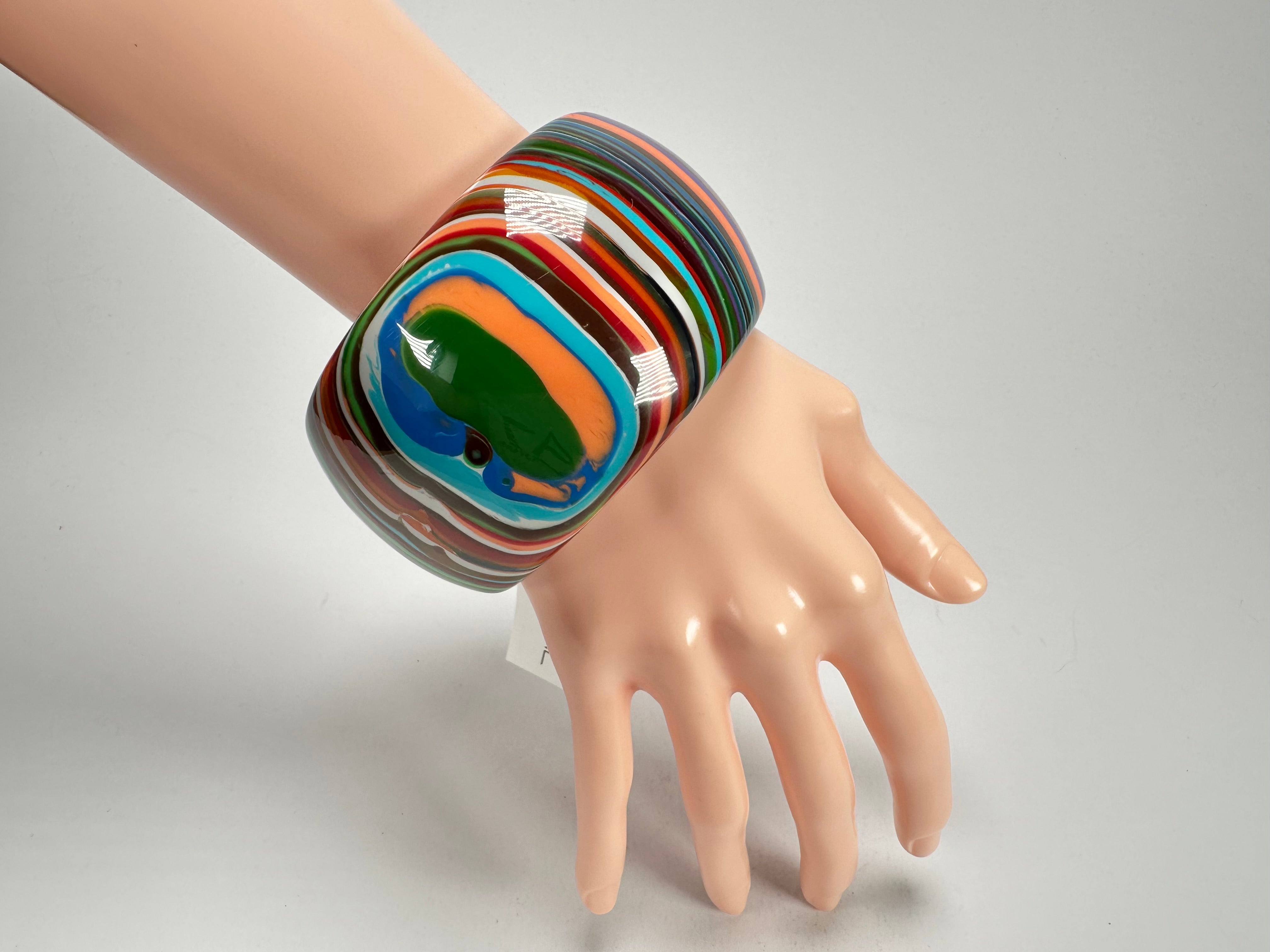 Sobral - Pop Art "PB 50" Solid Resin Bangle ( 000932 )