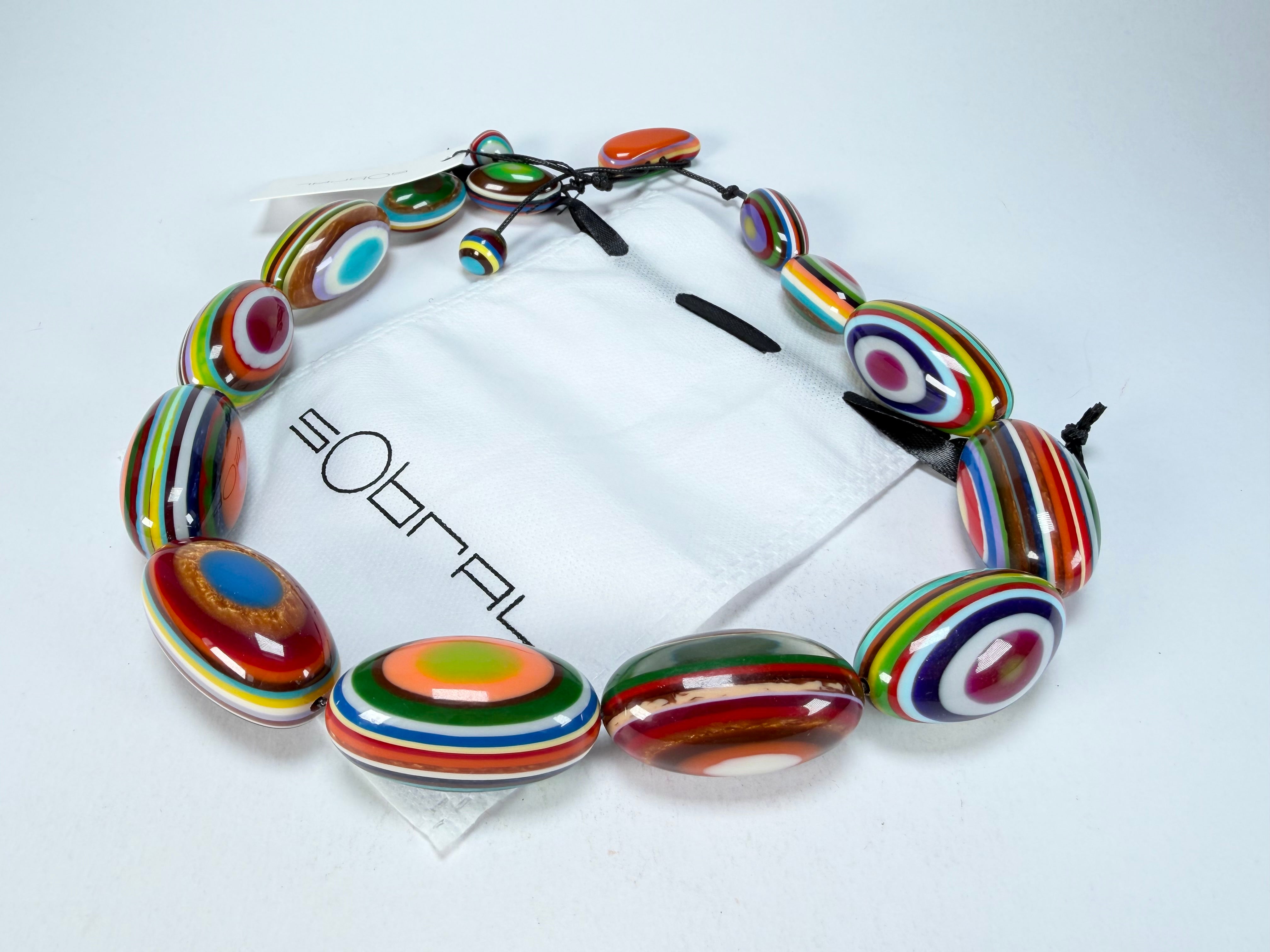 Sobral - Pop Art "Andy" Resin Necklace ( 005465 )