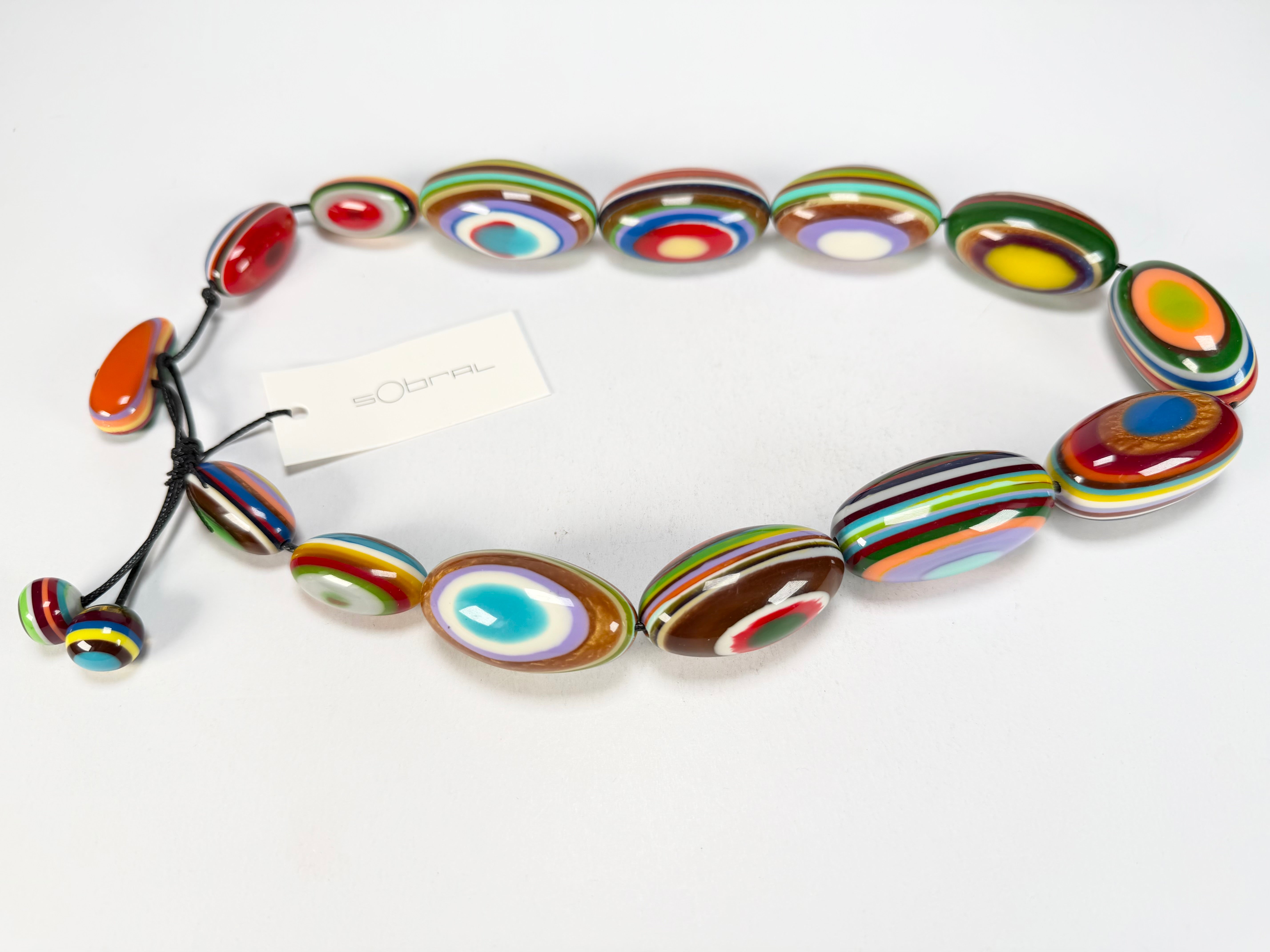 Sobral - Pop Art "Andy" Resin Necklace ( 005465 )