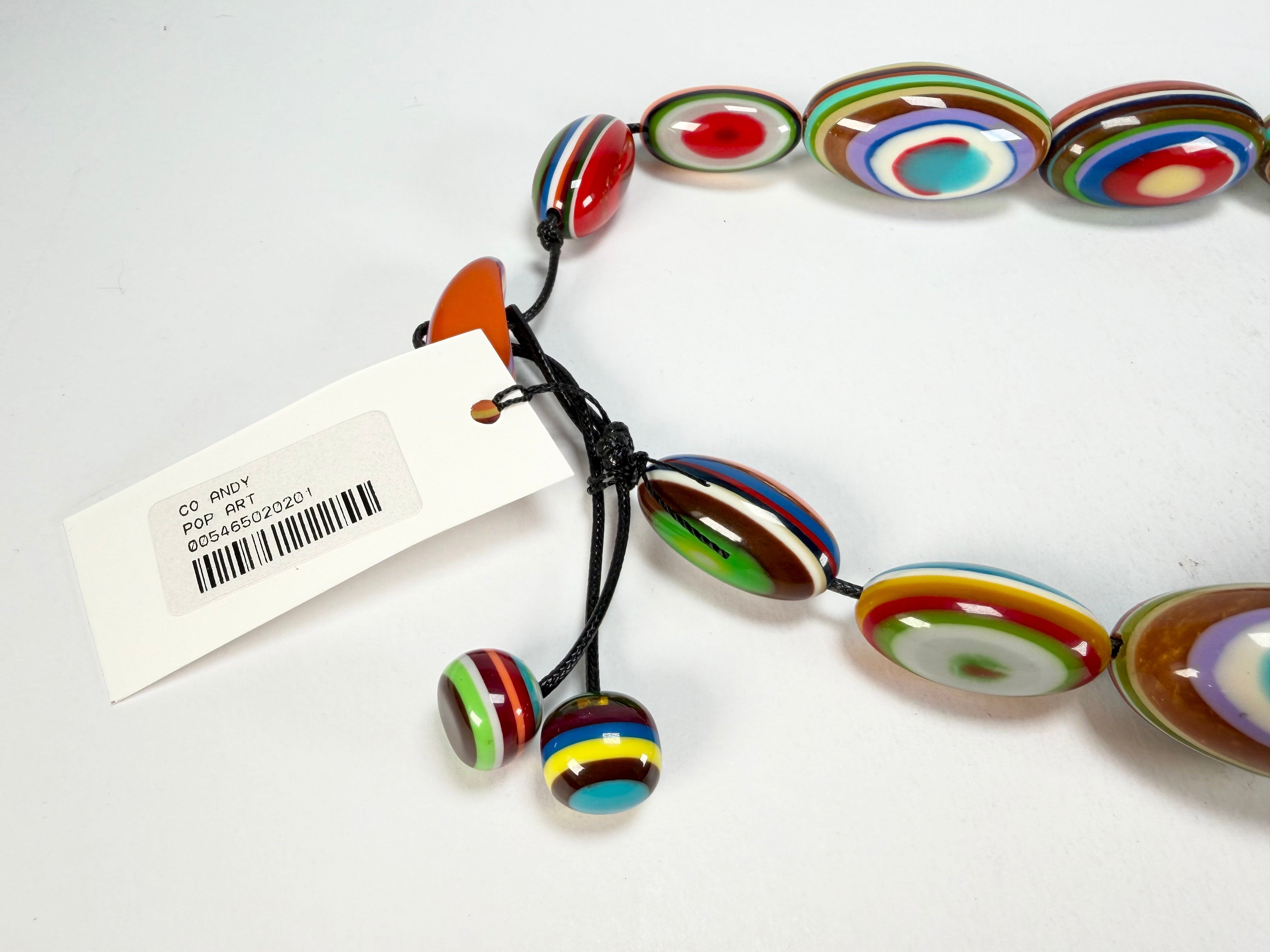Sobral - Pop Art "Andy" Resin Necklace ( 005465 )