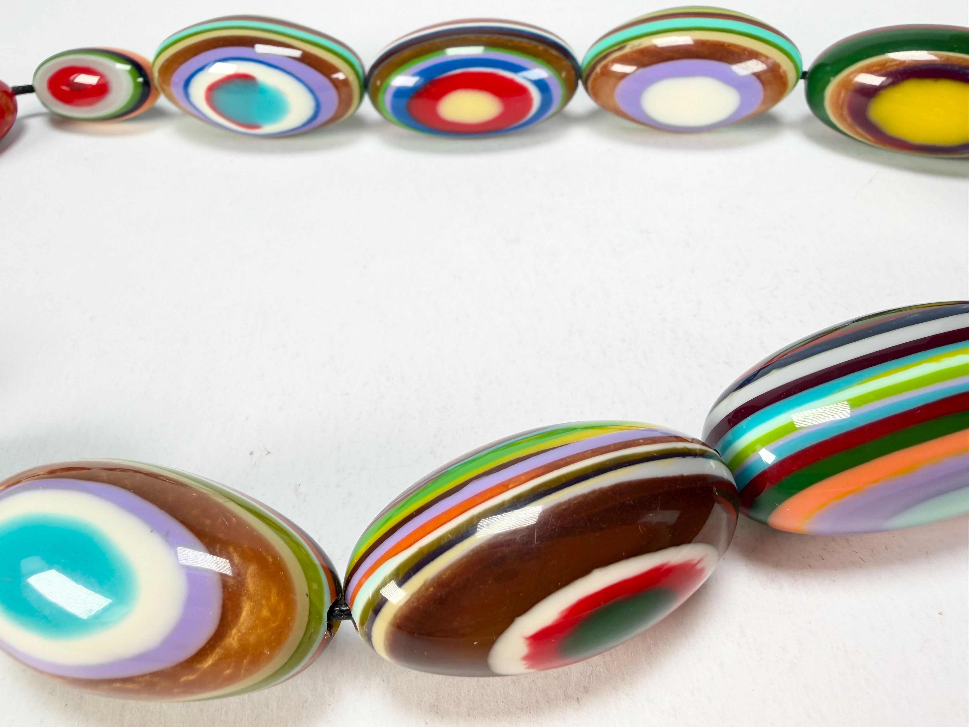 Sobral - Pop Art "Andy" Resin Necklace ( 005465 )
