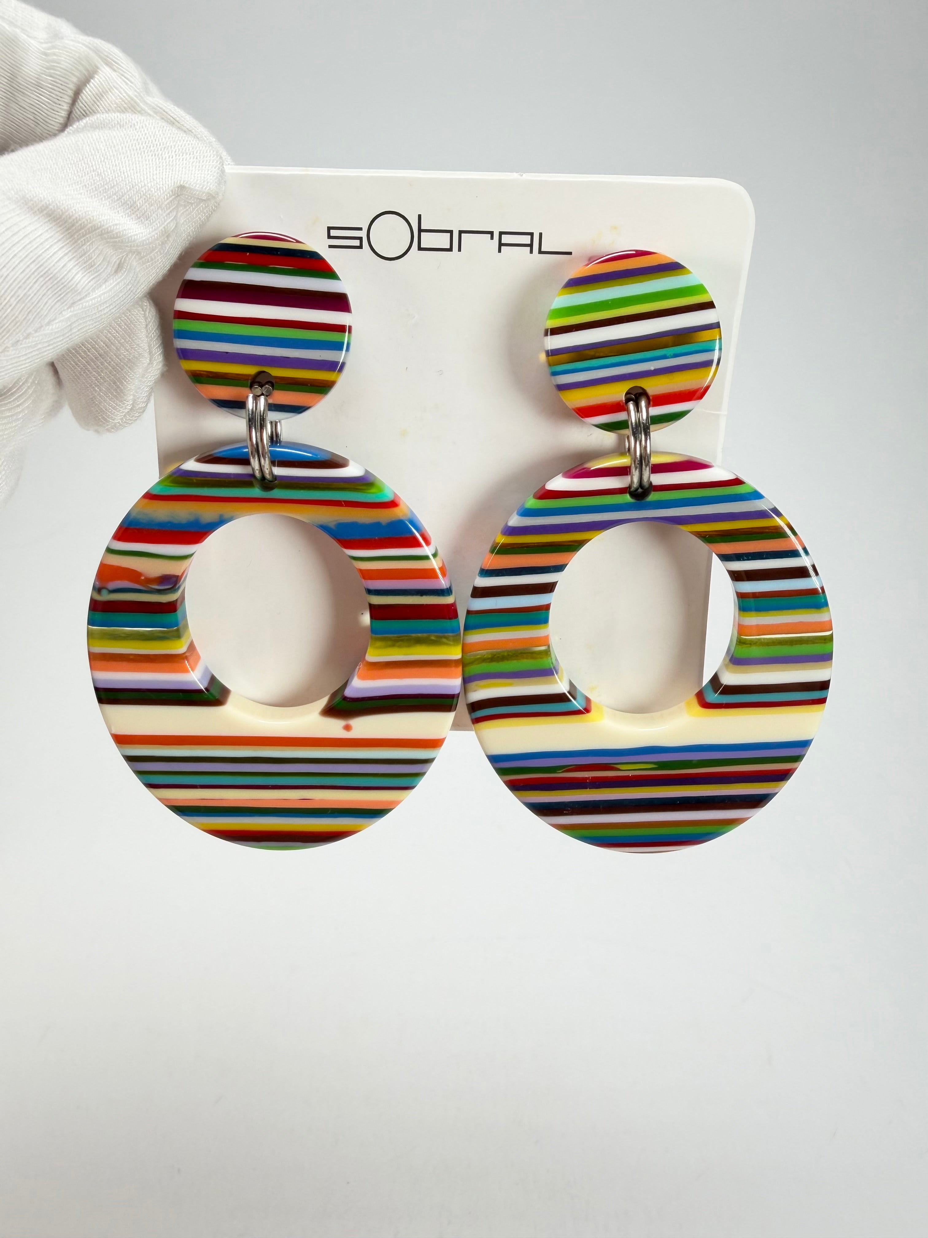 Sobral - Pop Art "Gizelle" Resin Earrings ( 000121 )