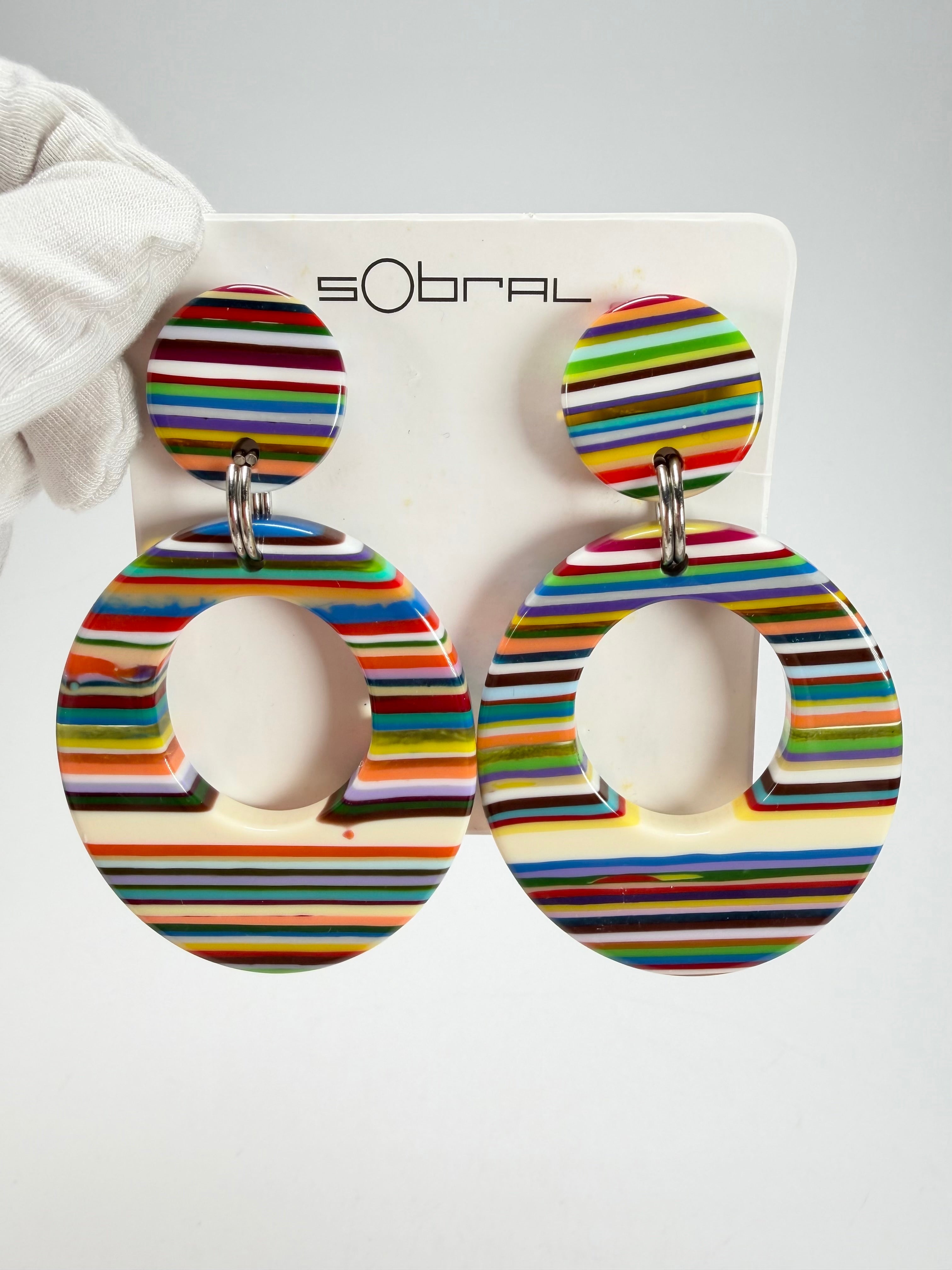 Sobral - Pop Art "Gizelle" Resin Earrings ( 000121 )