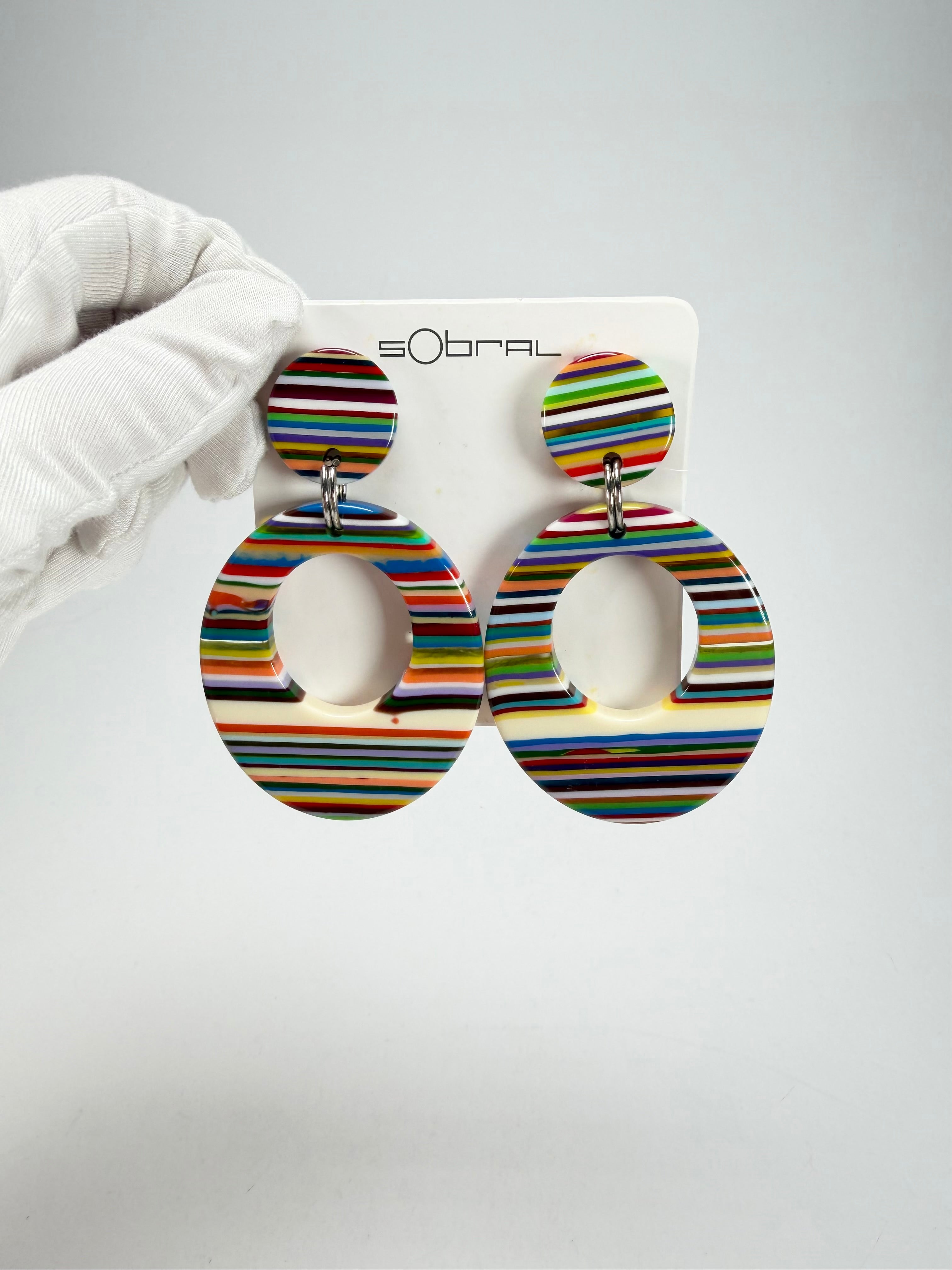 Sobral - Pop Art "Gizelle" Resin Earrings ( 000121 )