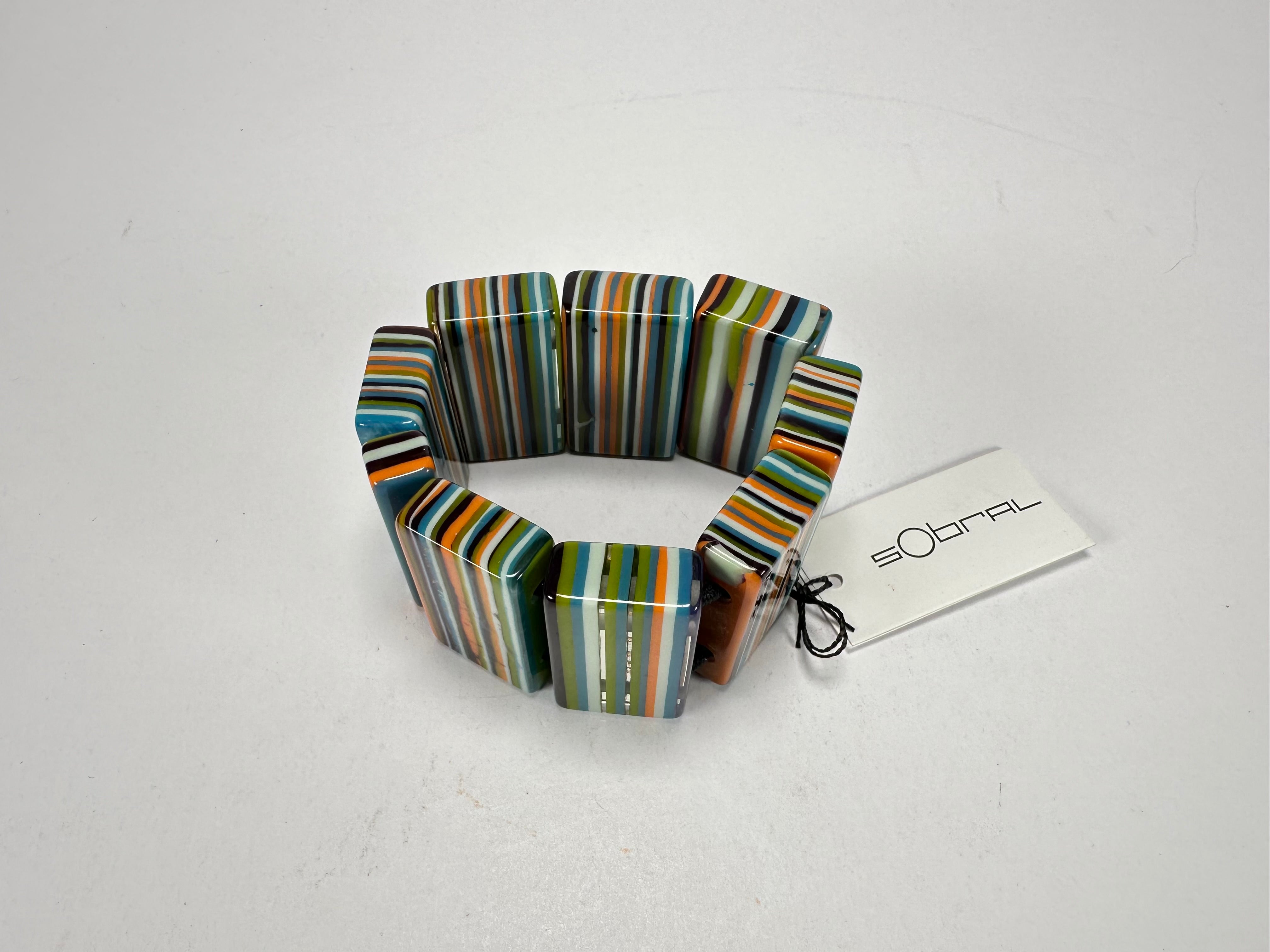 Sobral - Pop Art "8 pçs 1/2" Elasticated Resin Bracelet ( 000376 )