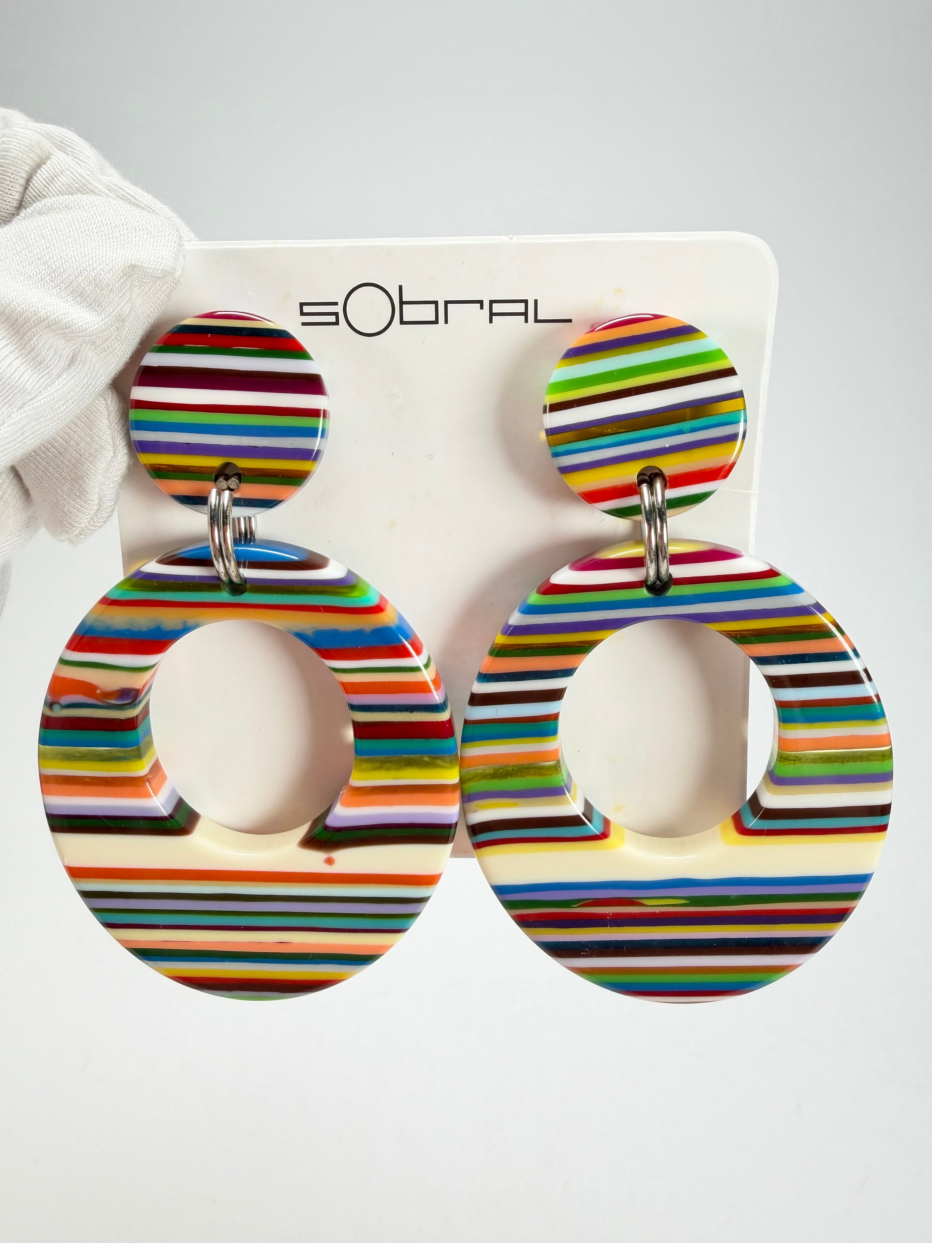 Sobral - Pop Art "Gizelle" Resin Earrings ( 000121 )
