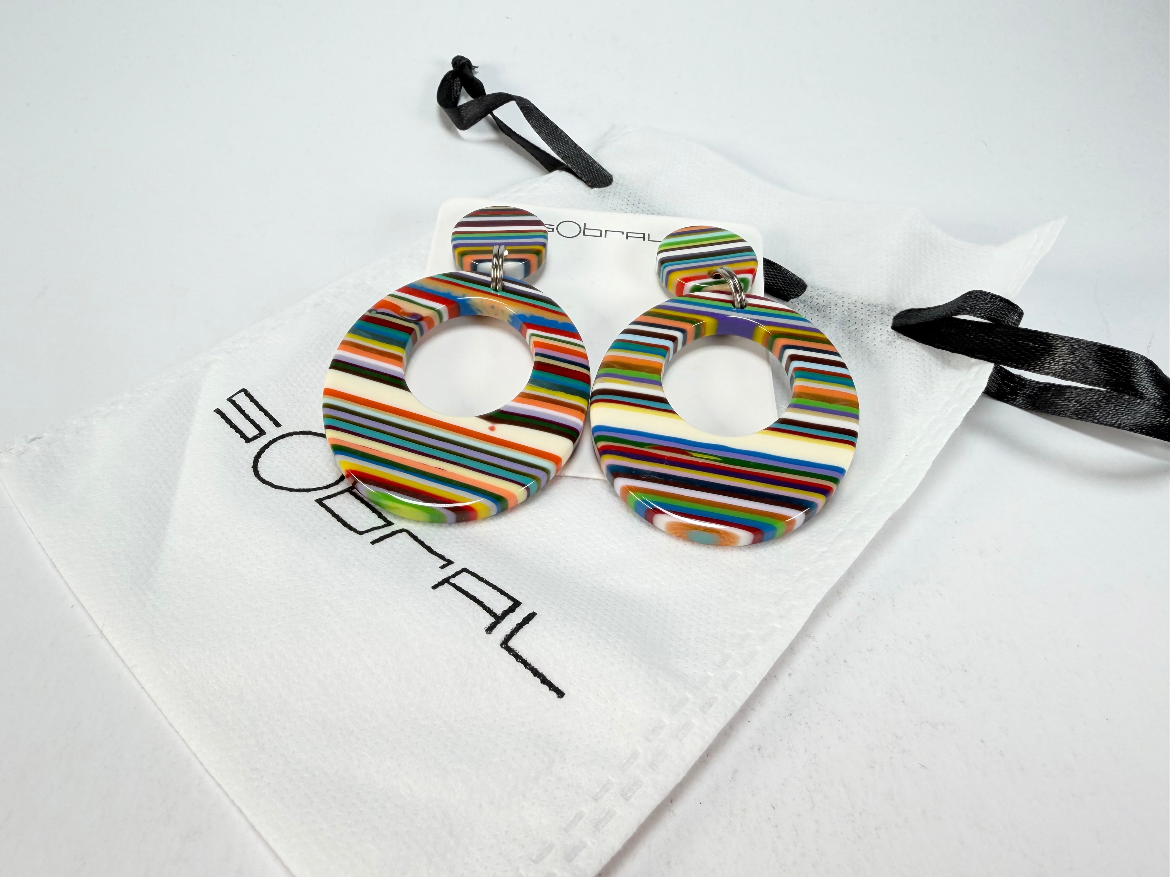 Sobral - Pop Art "Gizelle" Resin Earrings ( 000121 )