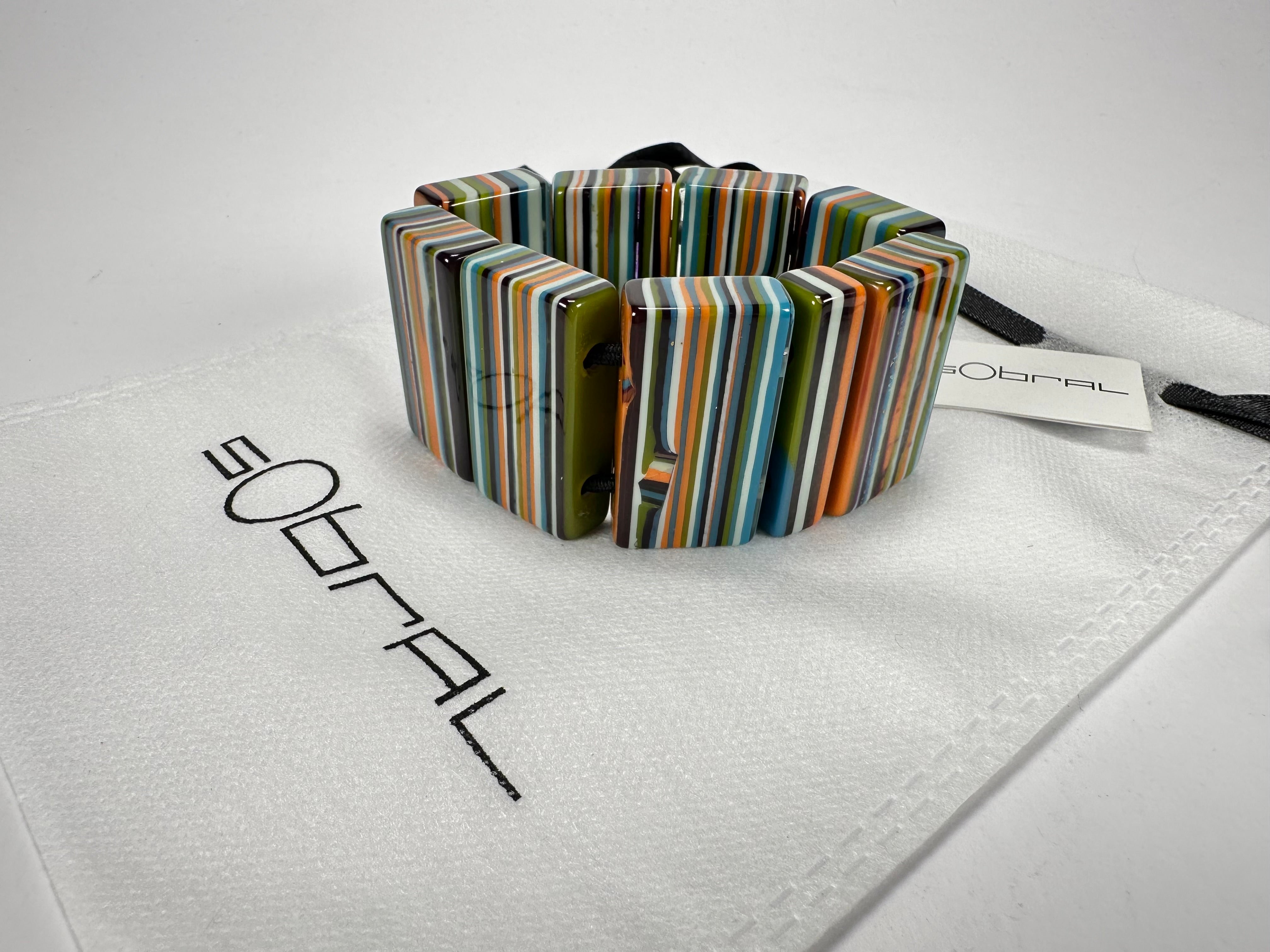 Sobral - Pop Art "8 pçs 1/2" Elasticated Resin Bracelet ( 000376 )
