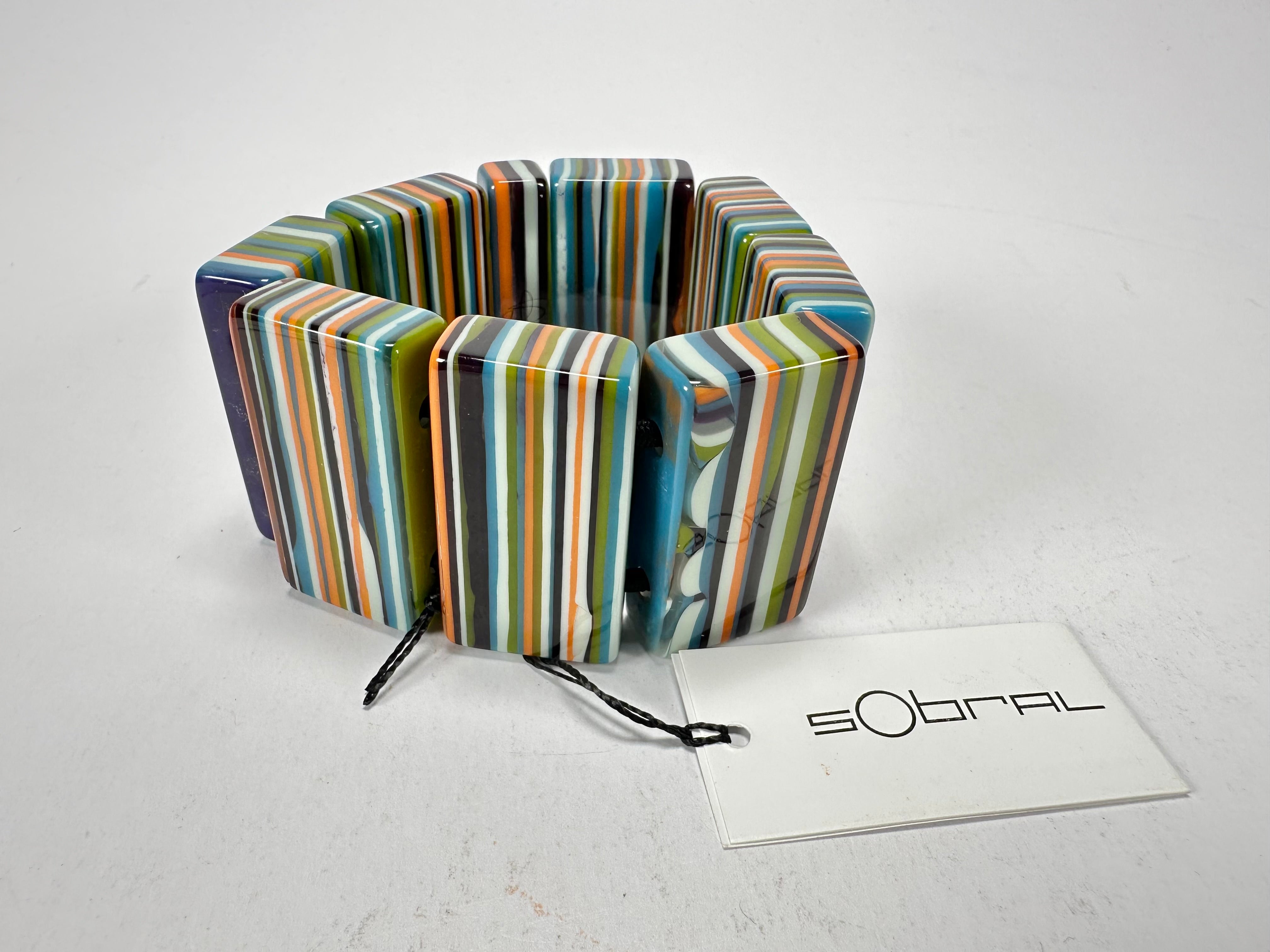 Sobral - Pop Art "8 pçs 1/2" Elasticated Resin Bracelet ( 000376 )
