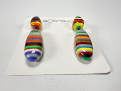 Sobral - Pop Art "Caillou" Resin Earrings ( 005427 )