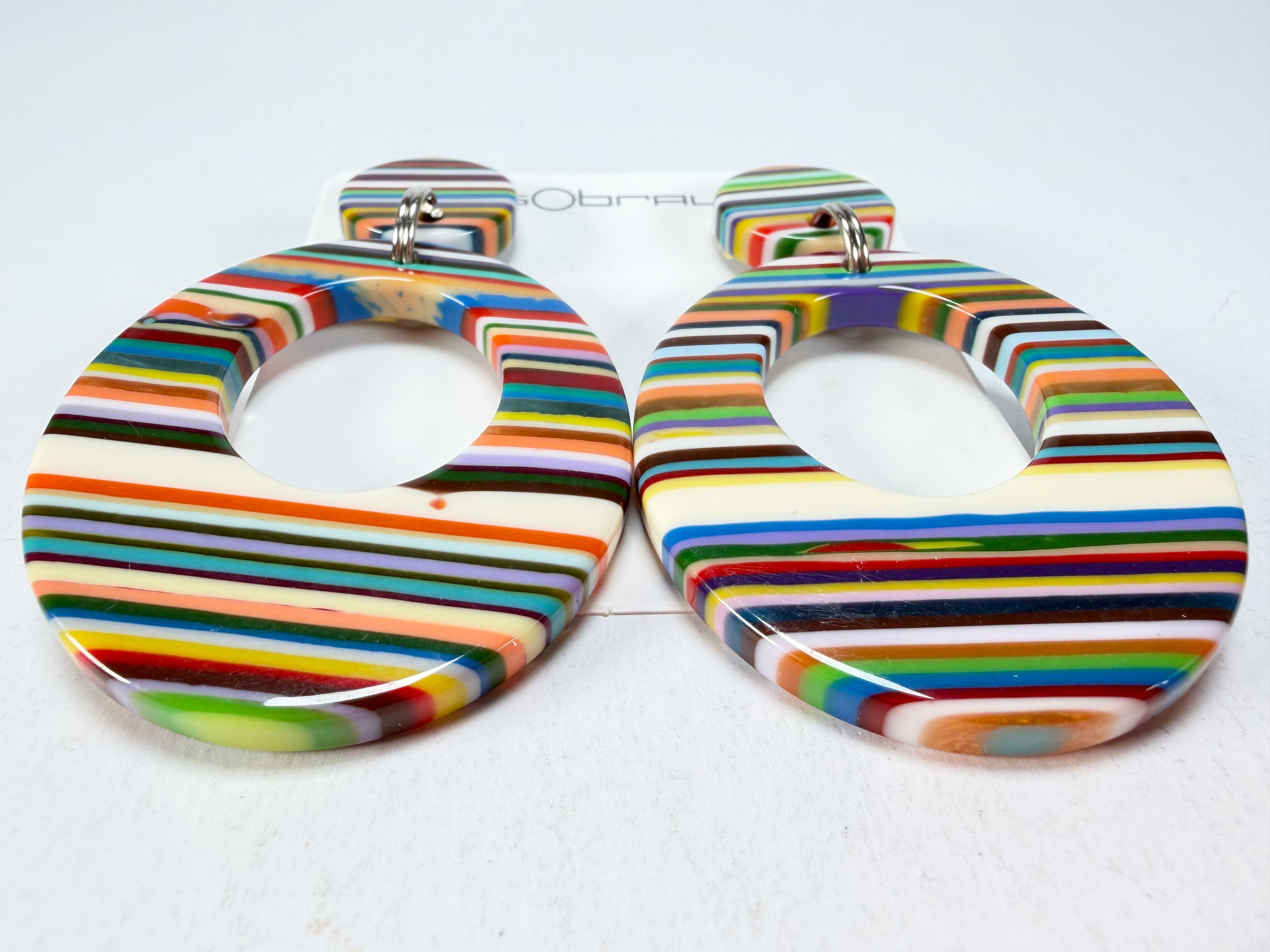 Sobral - Pop Art "Gizelle" Resin Earrings ( 000121 )