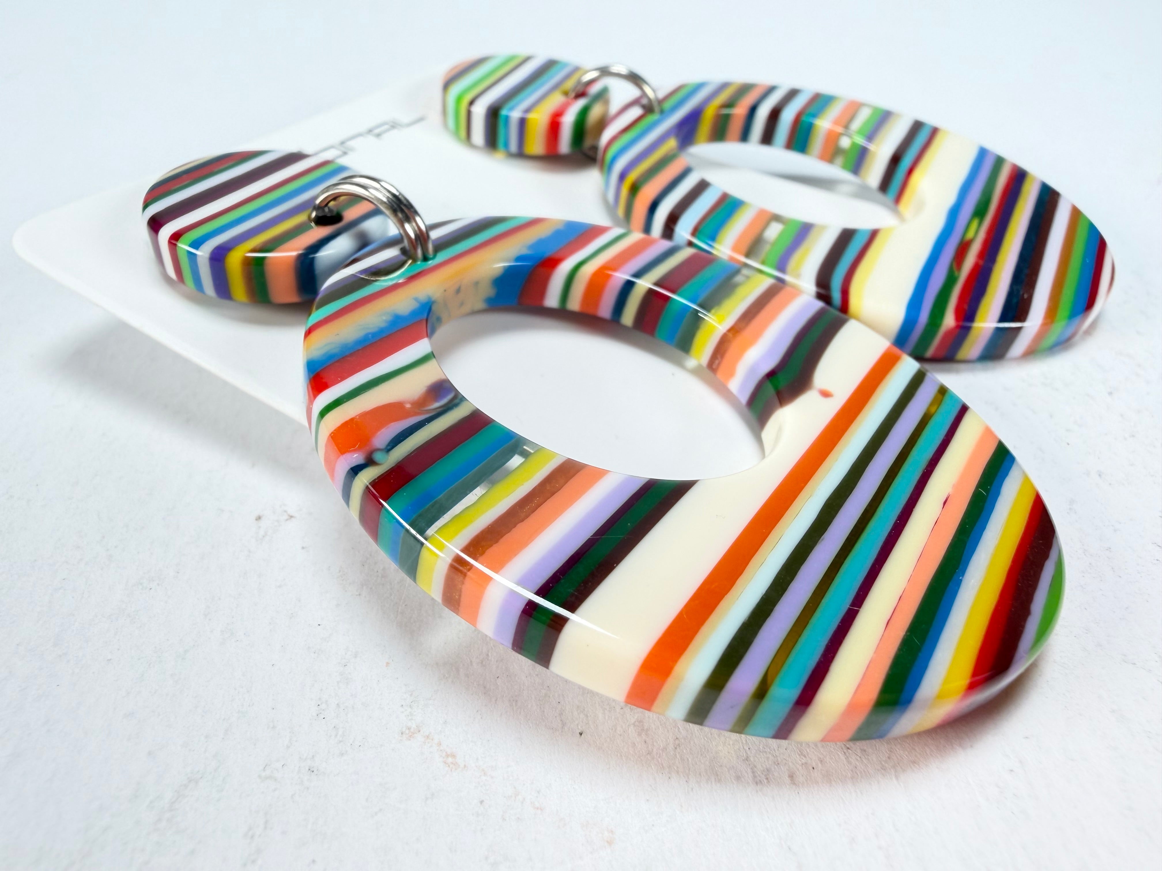 Sobral - Pop Art "Gizelle" Resin Earrings ( 000121 )