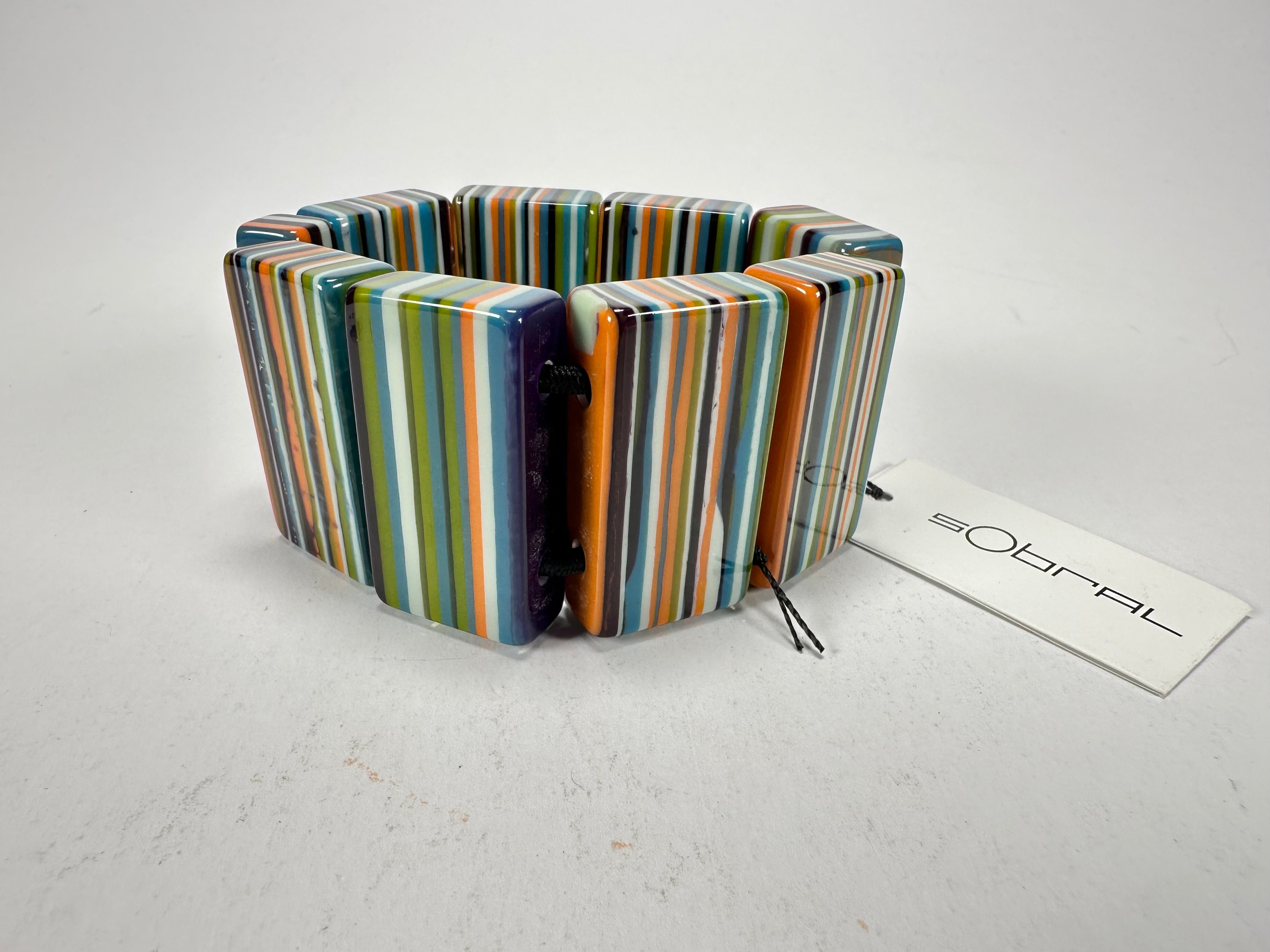 Sobral - Pop Art "8 pçs 1/2" Elasticated Resin Bracelet ( 000376 )
