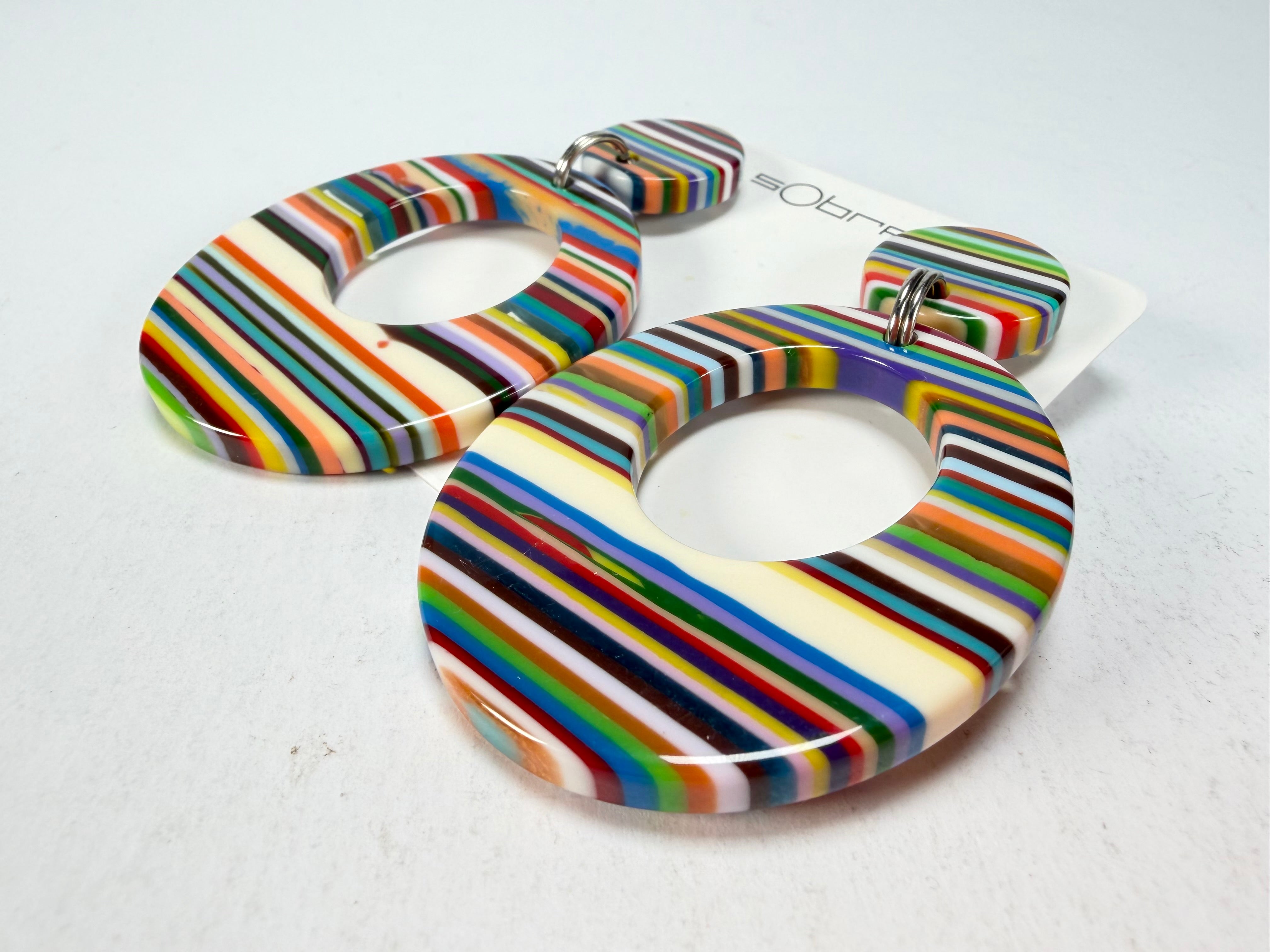 Sobral - Pop Art "Gizelle" Resin Earrings ( 000121 )